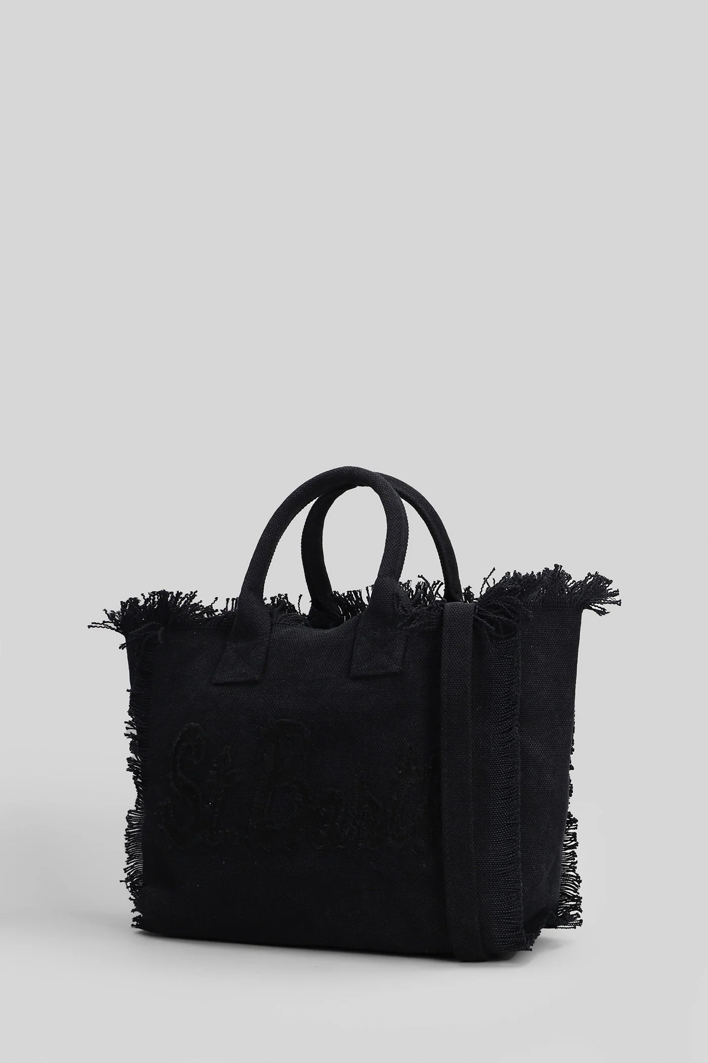 Colette Patch Shoulder bag in black canvas - Image 2