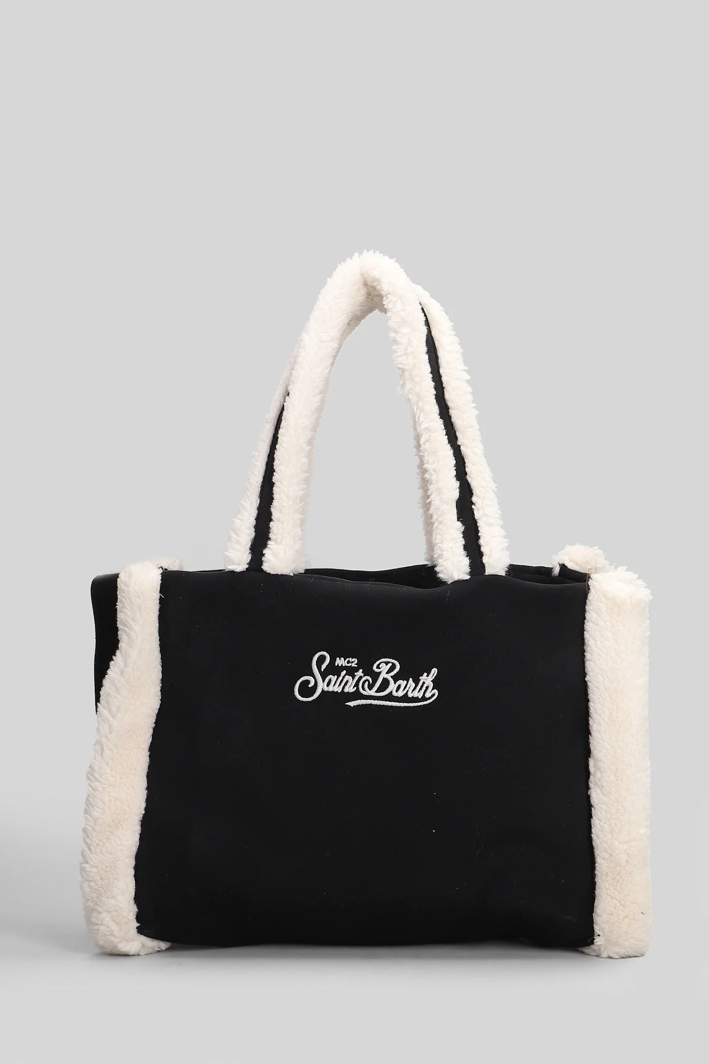 Colette shearling Tote in black polyester - Image 3
