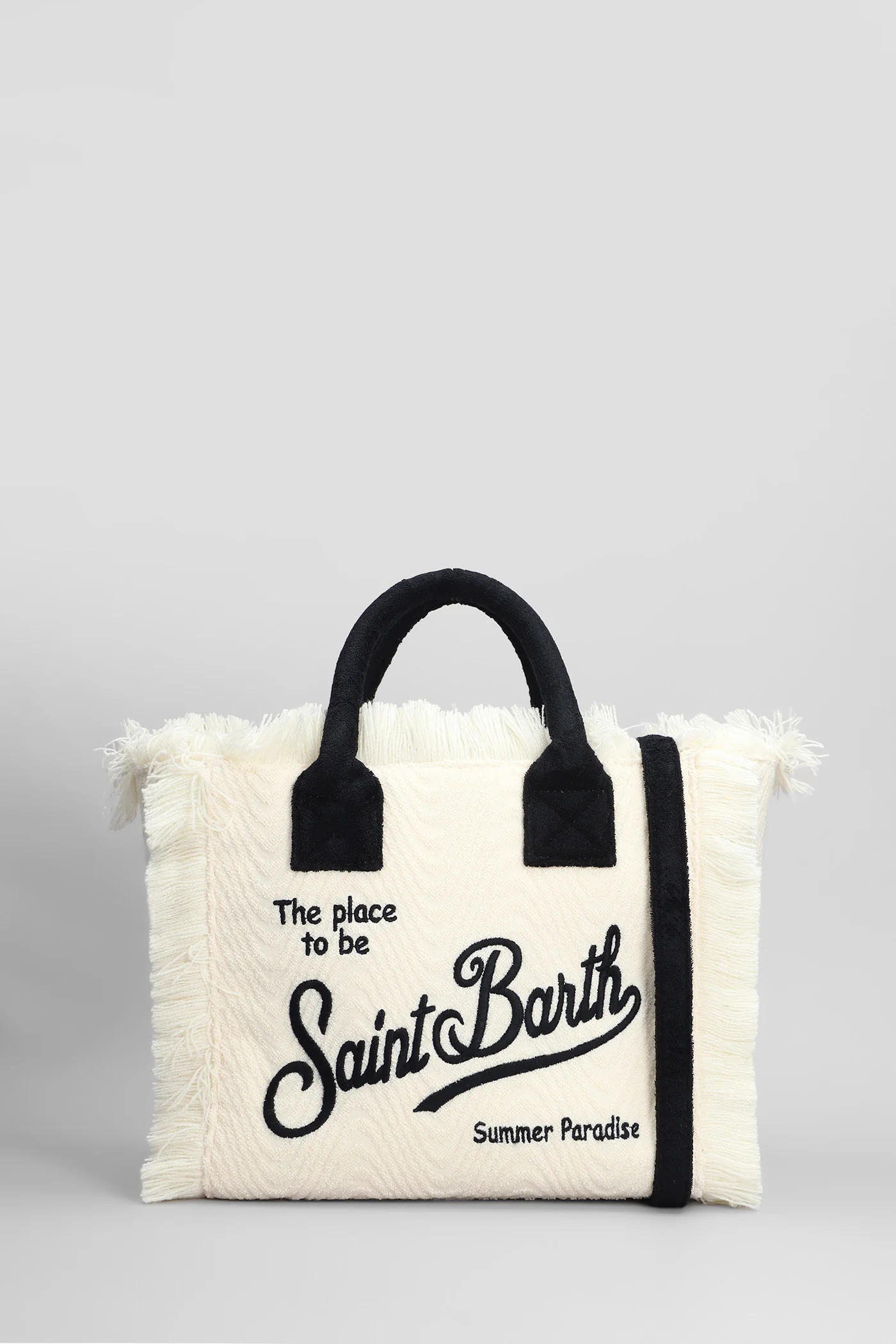 Colette sponge Tote in beige cotton
