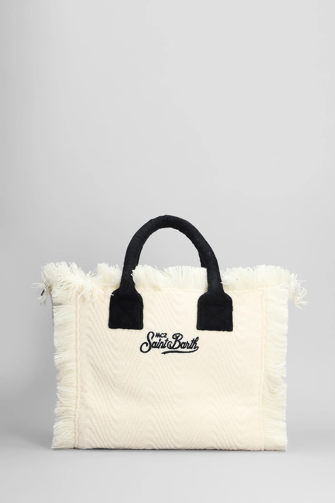 Colette sponge Tote in beige cotton - Image 3