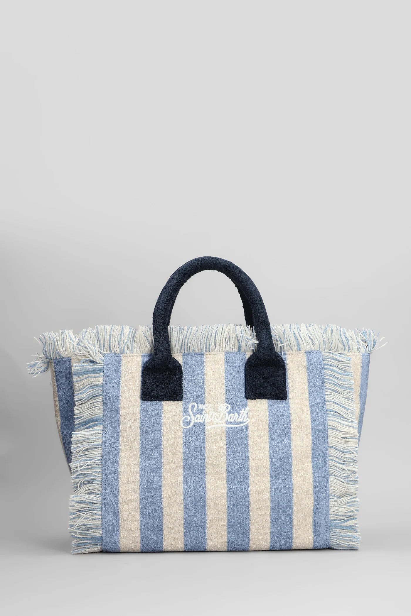Colette sponge Tote in blue cotton - Image 3