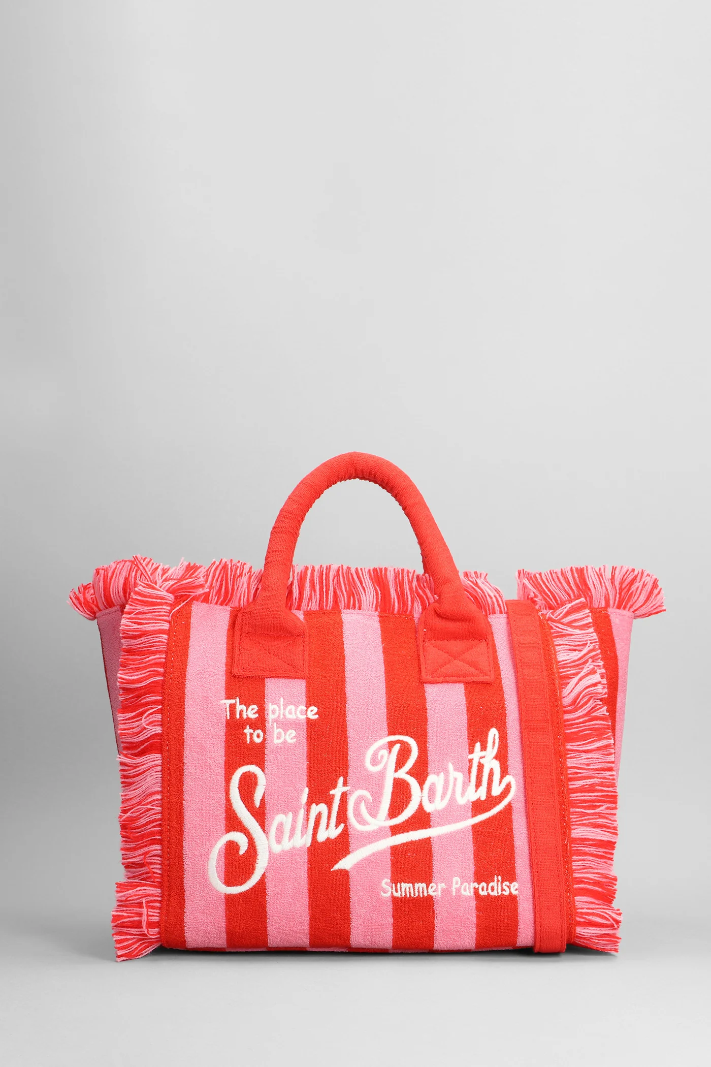 Colette sponge Tote in red cotton