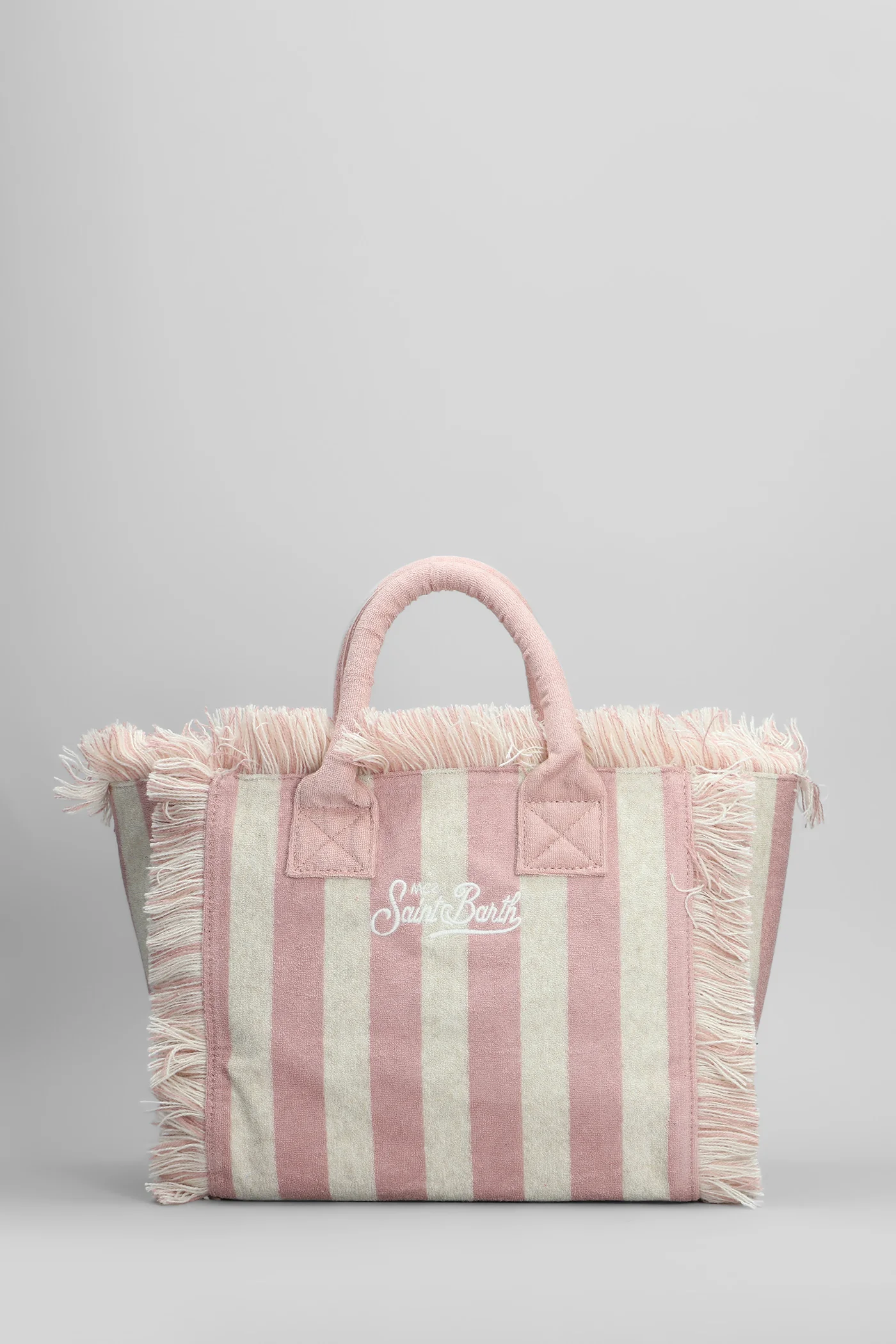 Colette sponge Tote in rose-pink cotton - Image 3