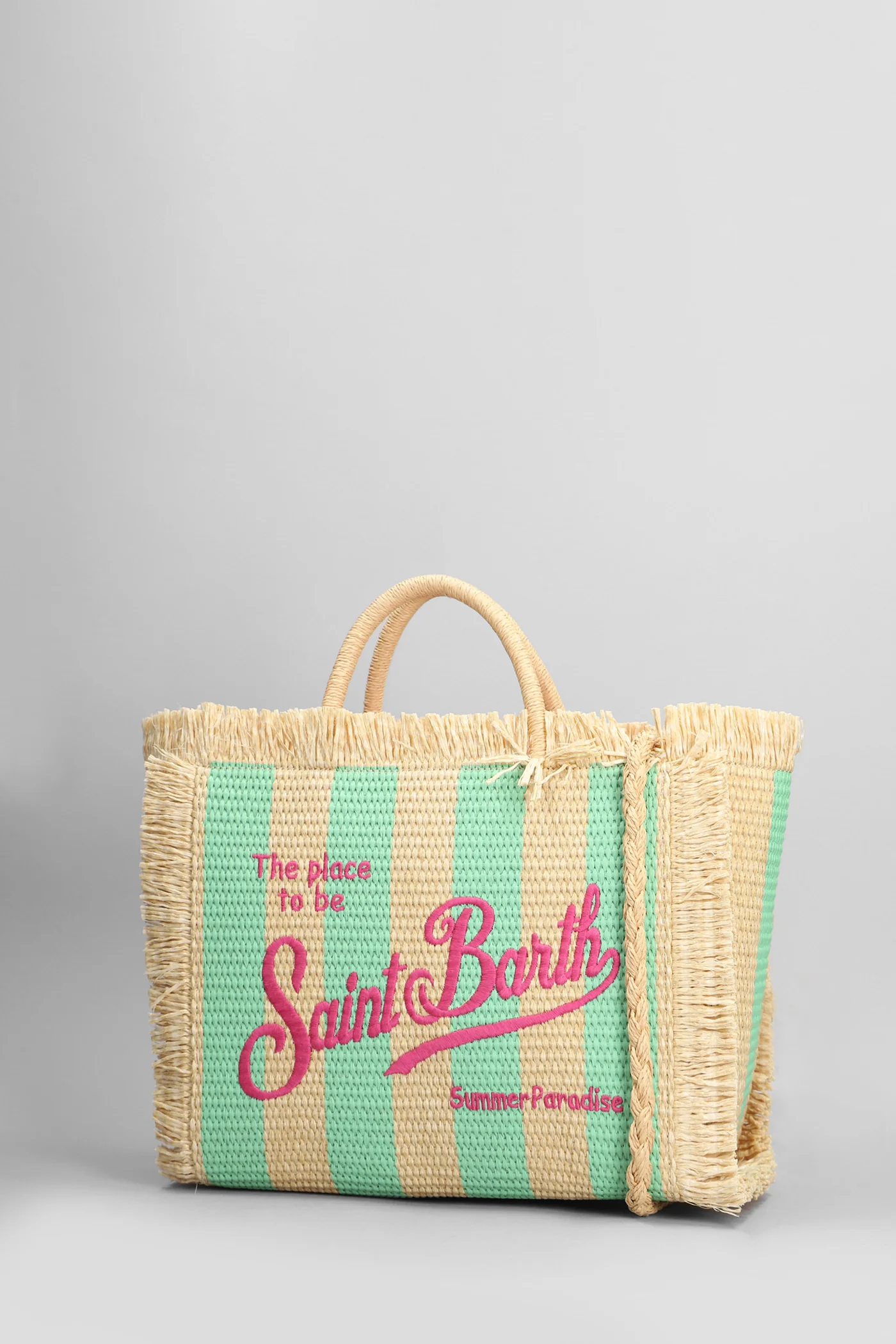 Colette straw n Tote in beige raffia - Image 2