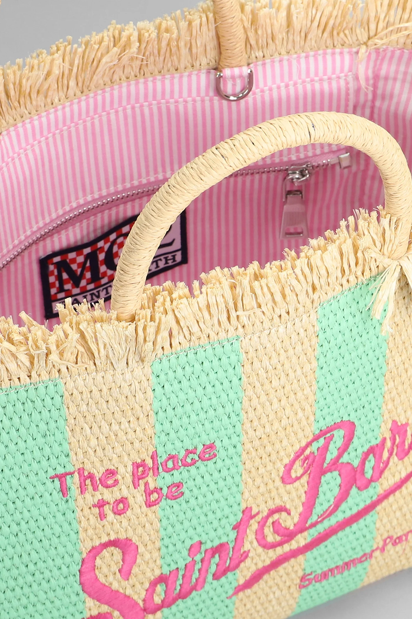 Colette straw n Tote in beige raffia - Image 4