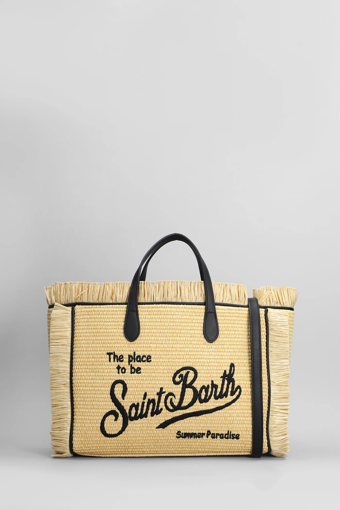 Colette straw Tote in beige raffia