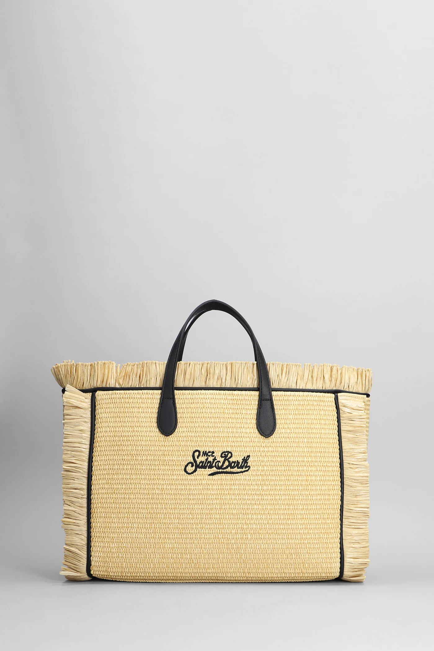 Colette straw Tote in beige raffia - Image 3