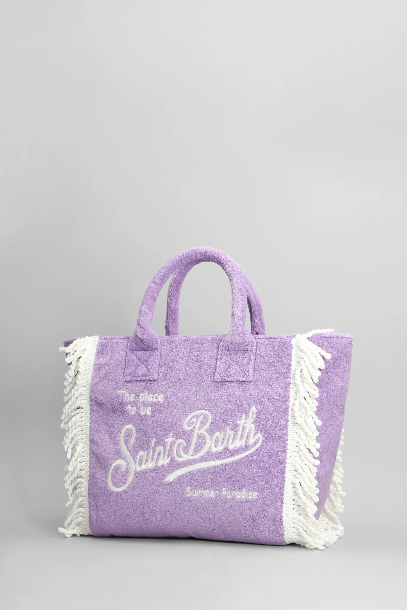 Colette terry fringe Tote in Viola cotton - Image 2