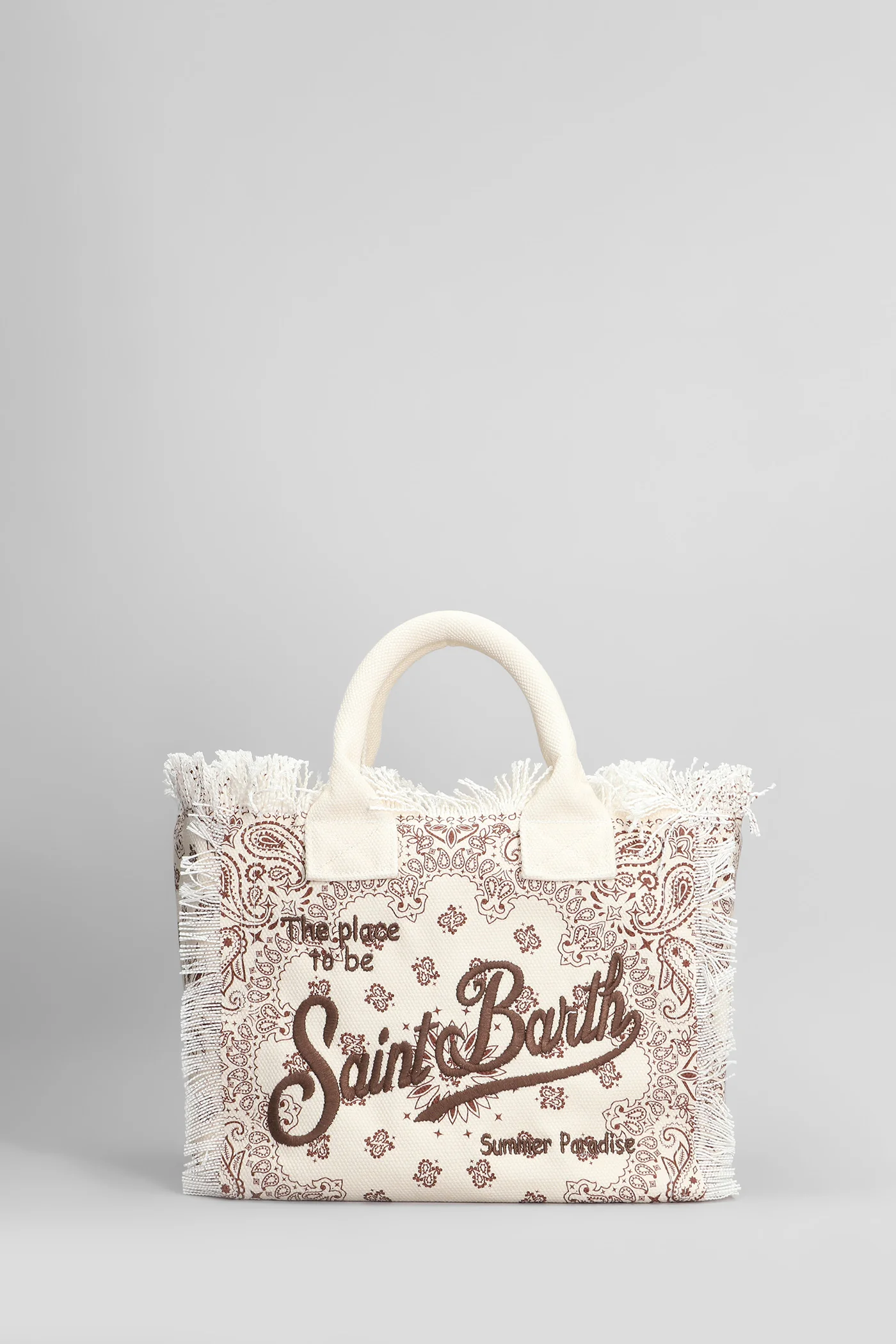 Colette Tote in beige cotton - Image 3
