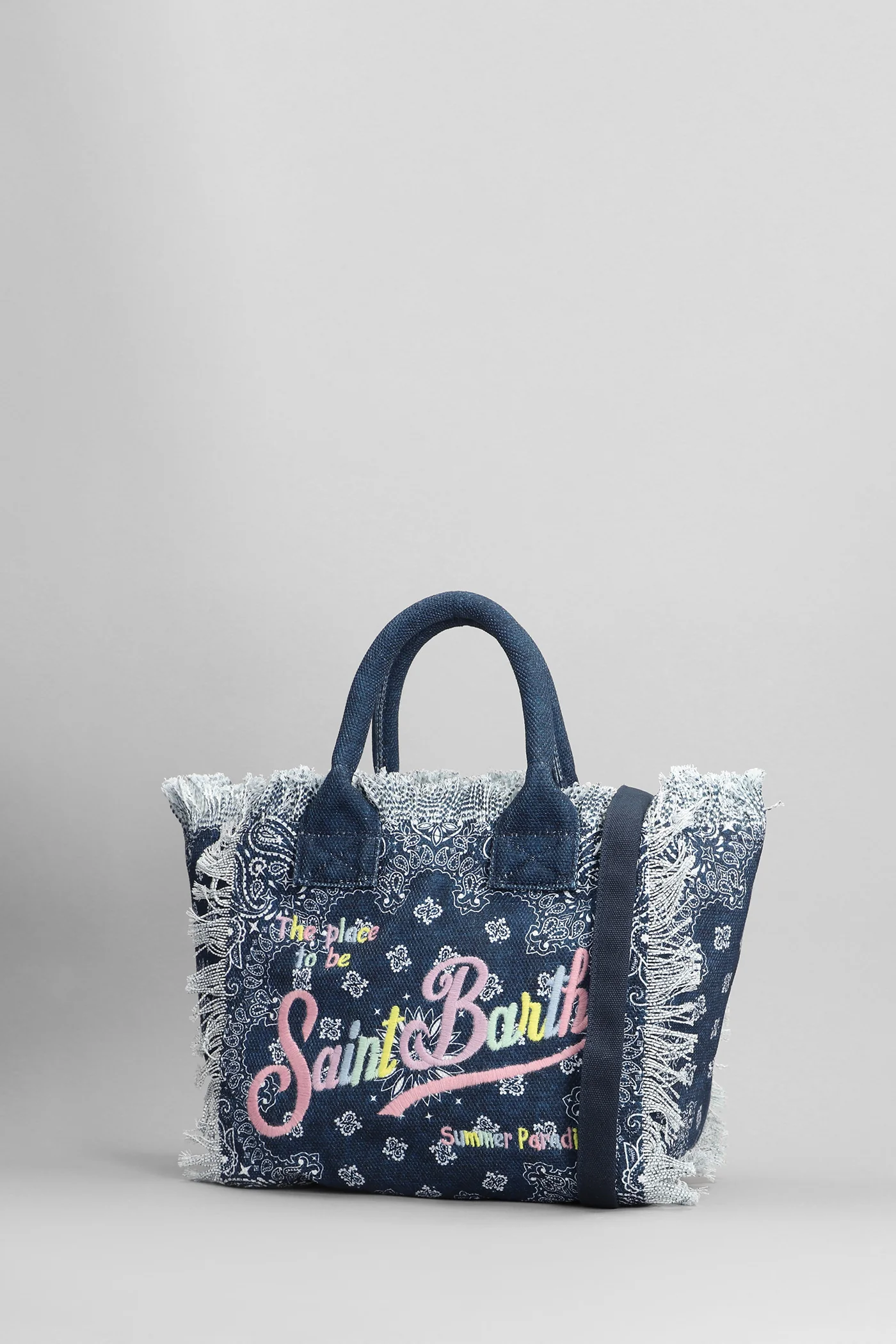 Colette Tote in blue cotton - Image 2