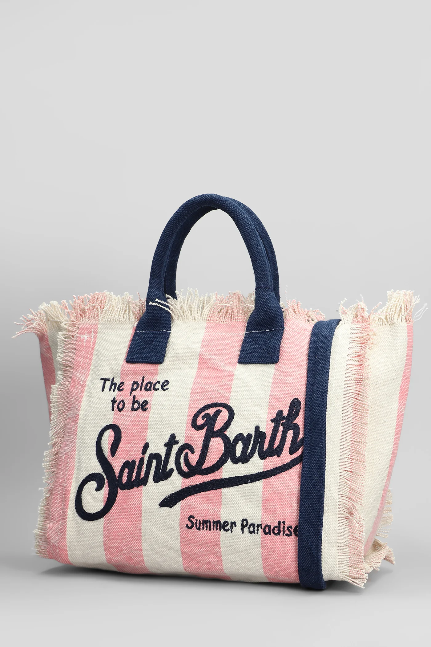 Colette Tote in rose-pink cotton - Image 2