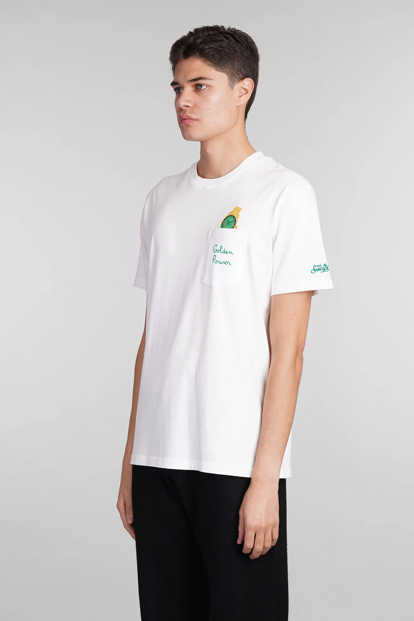 Connor T-Shirt in white cotton - Image 4