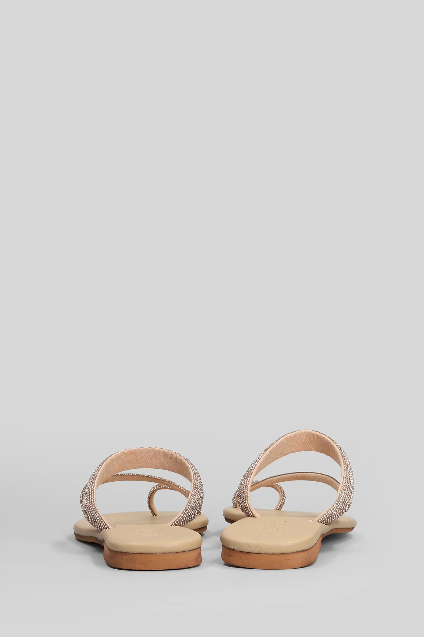 Cora Ring Flat sandal-slipper in copper leather - Image 4