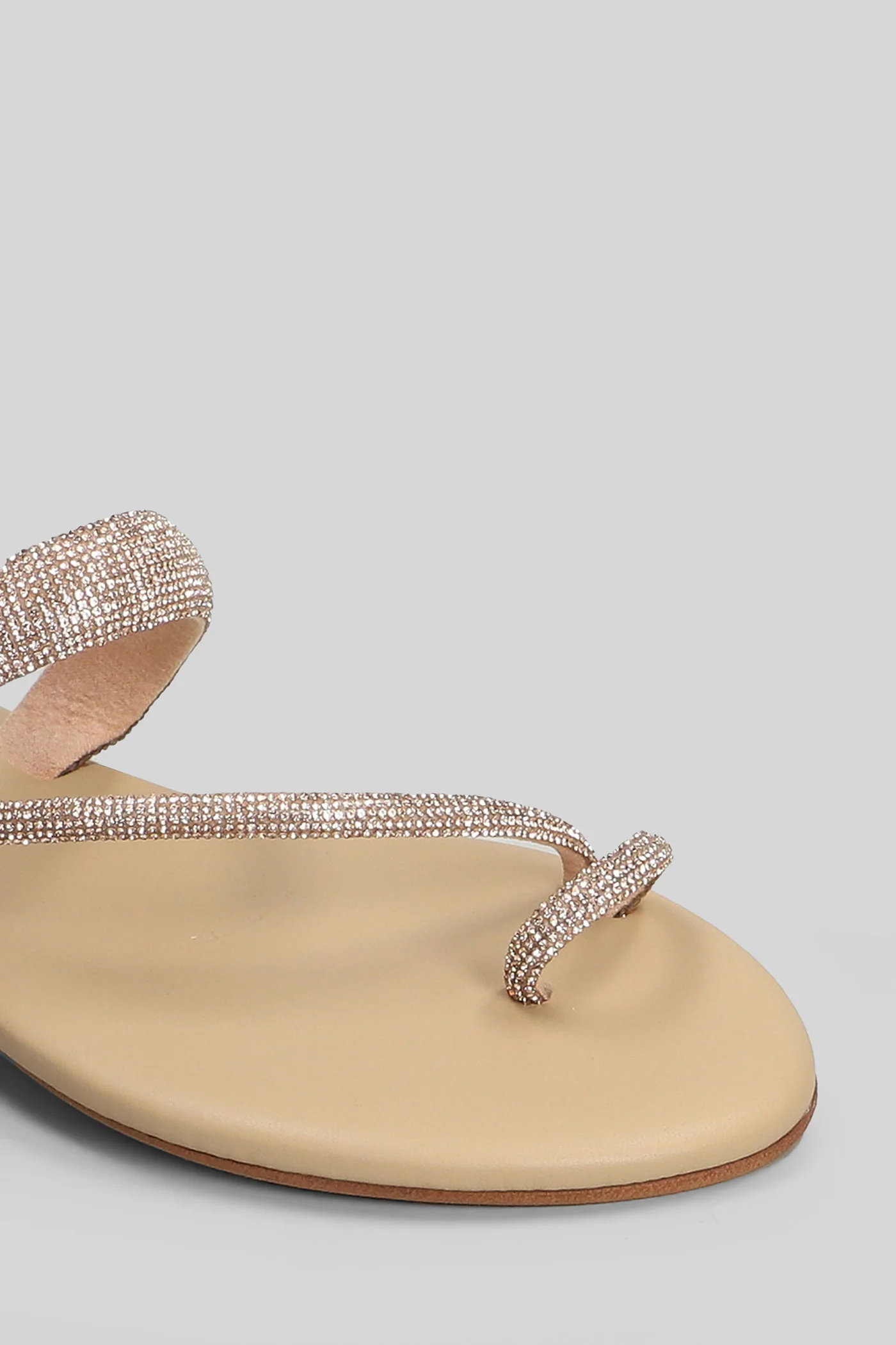 Cora Ring Flat sandal-slipper in copper leather - Image 5