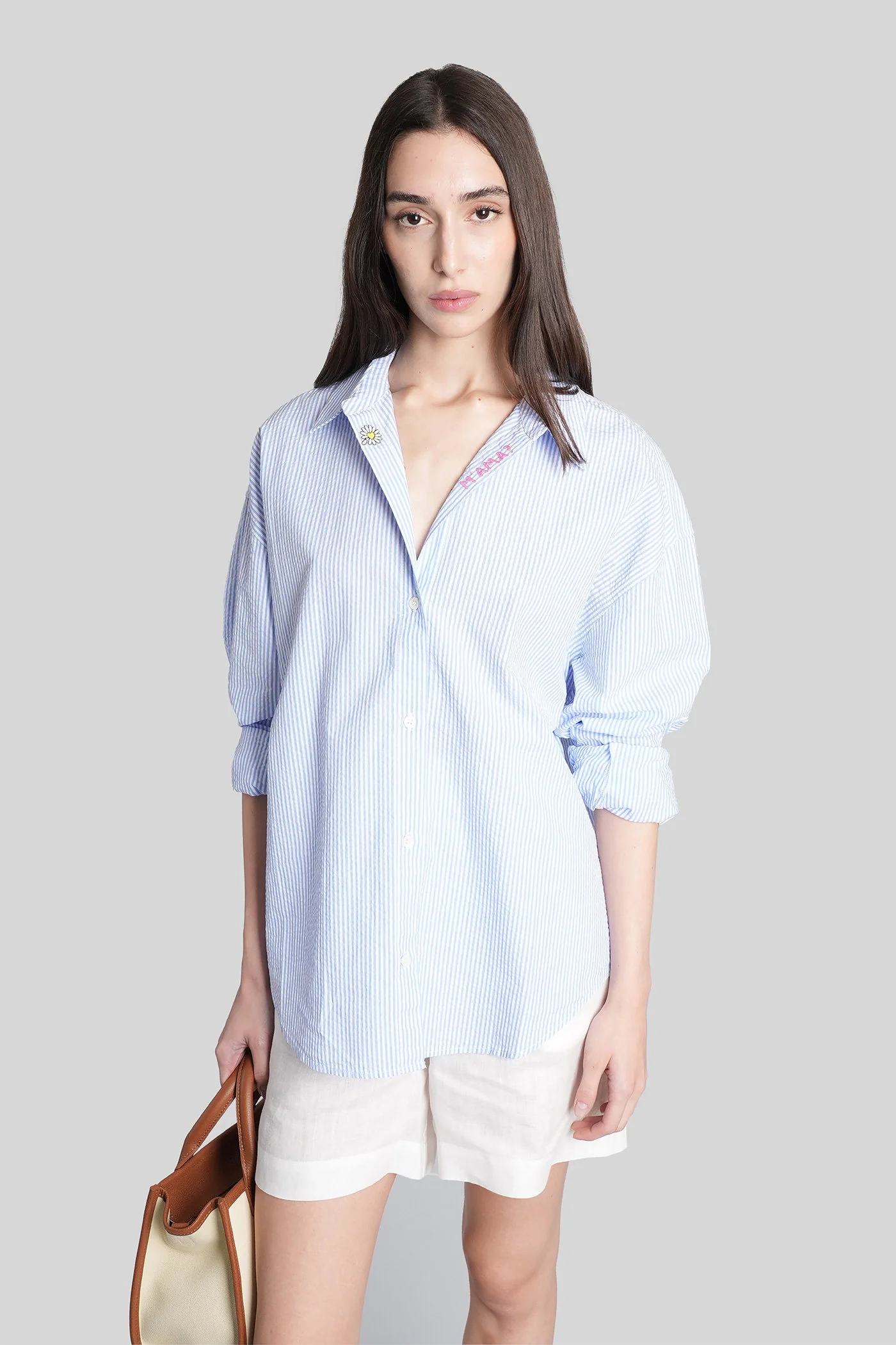 Cristal Shirt in white cotton - Image 2