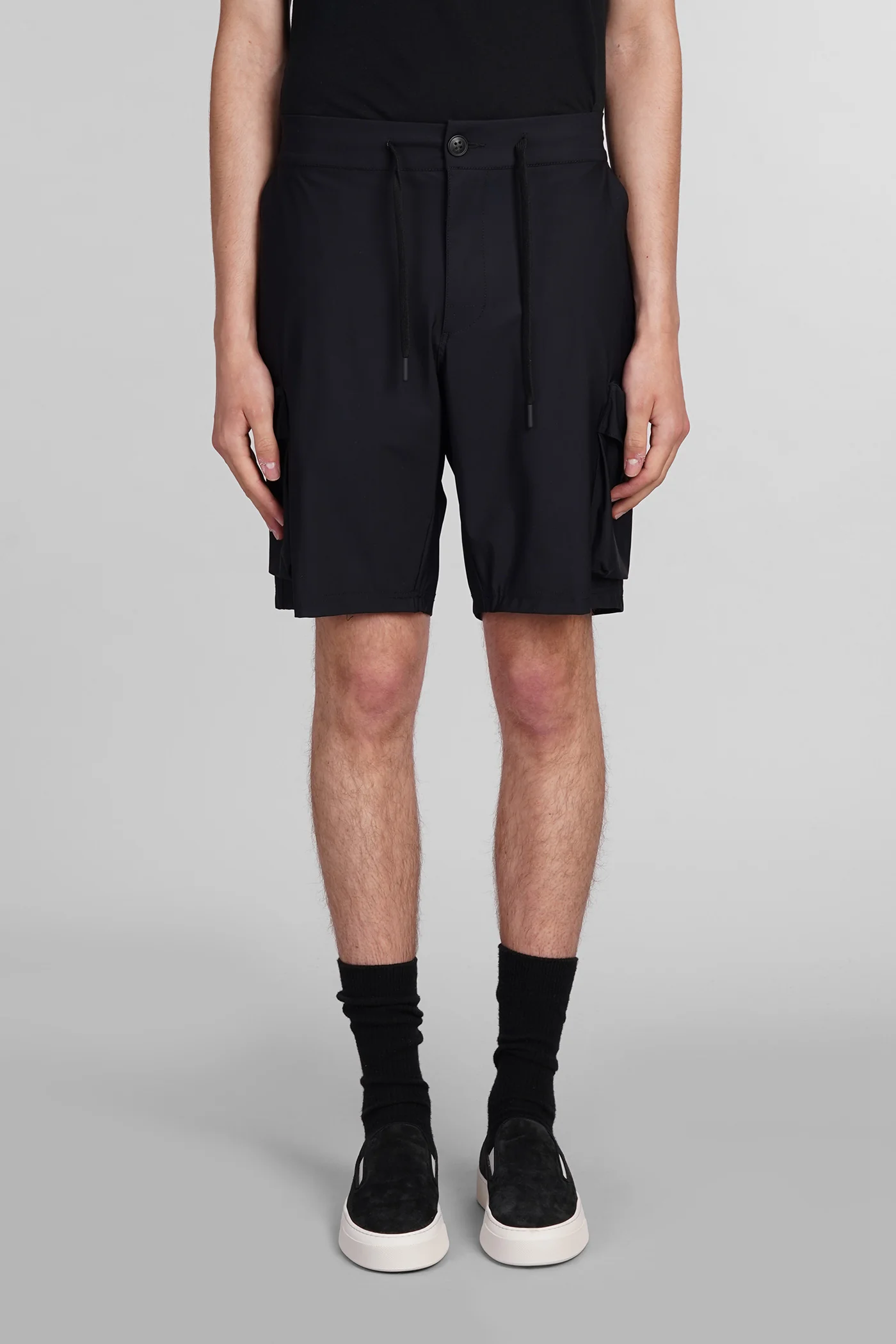 Deck Shorts in black polyamide