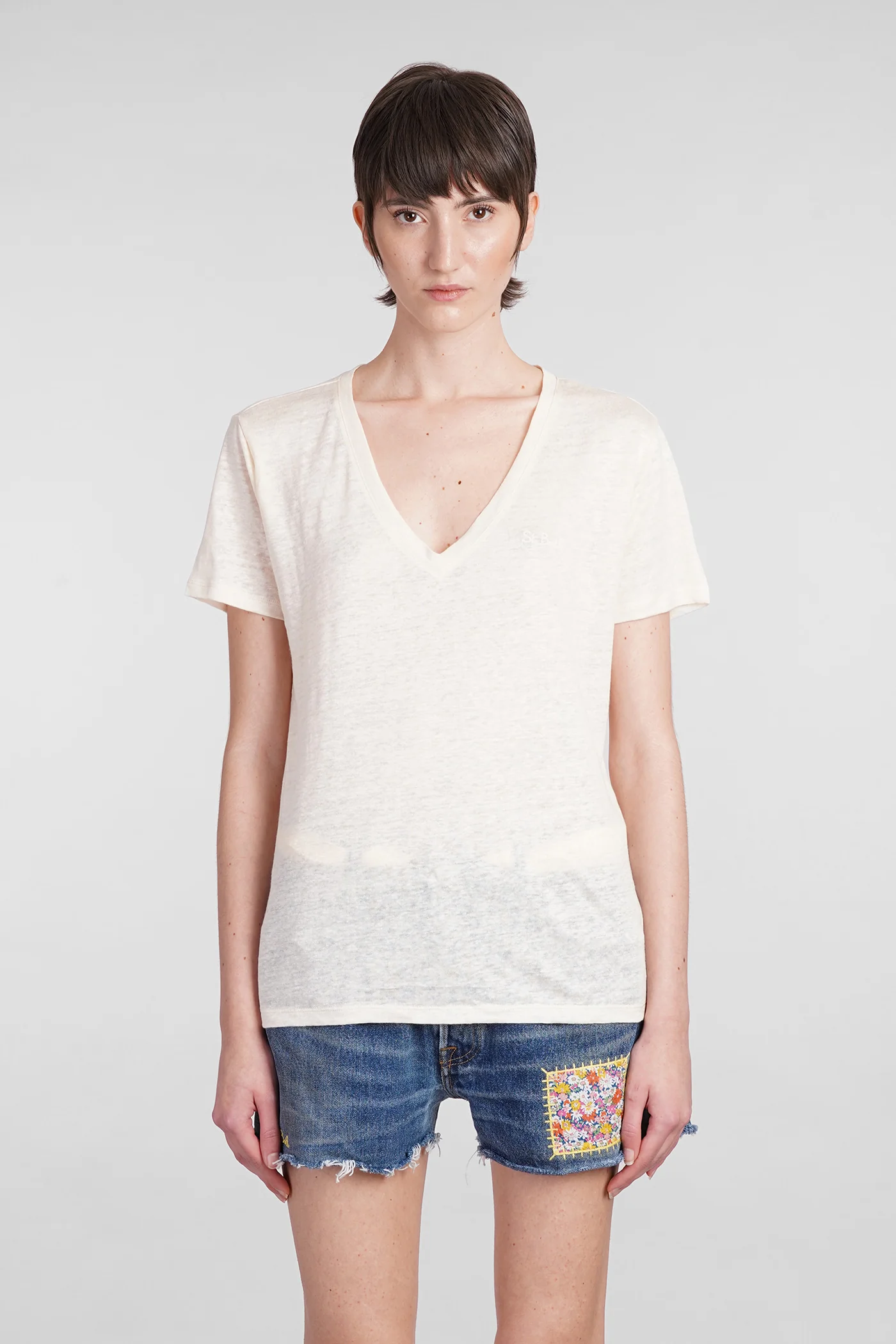 Eloise T-Shirt in beige linen