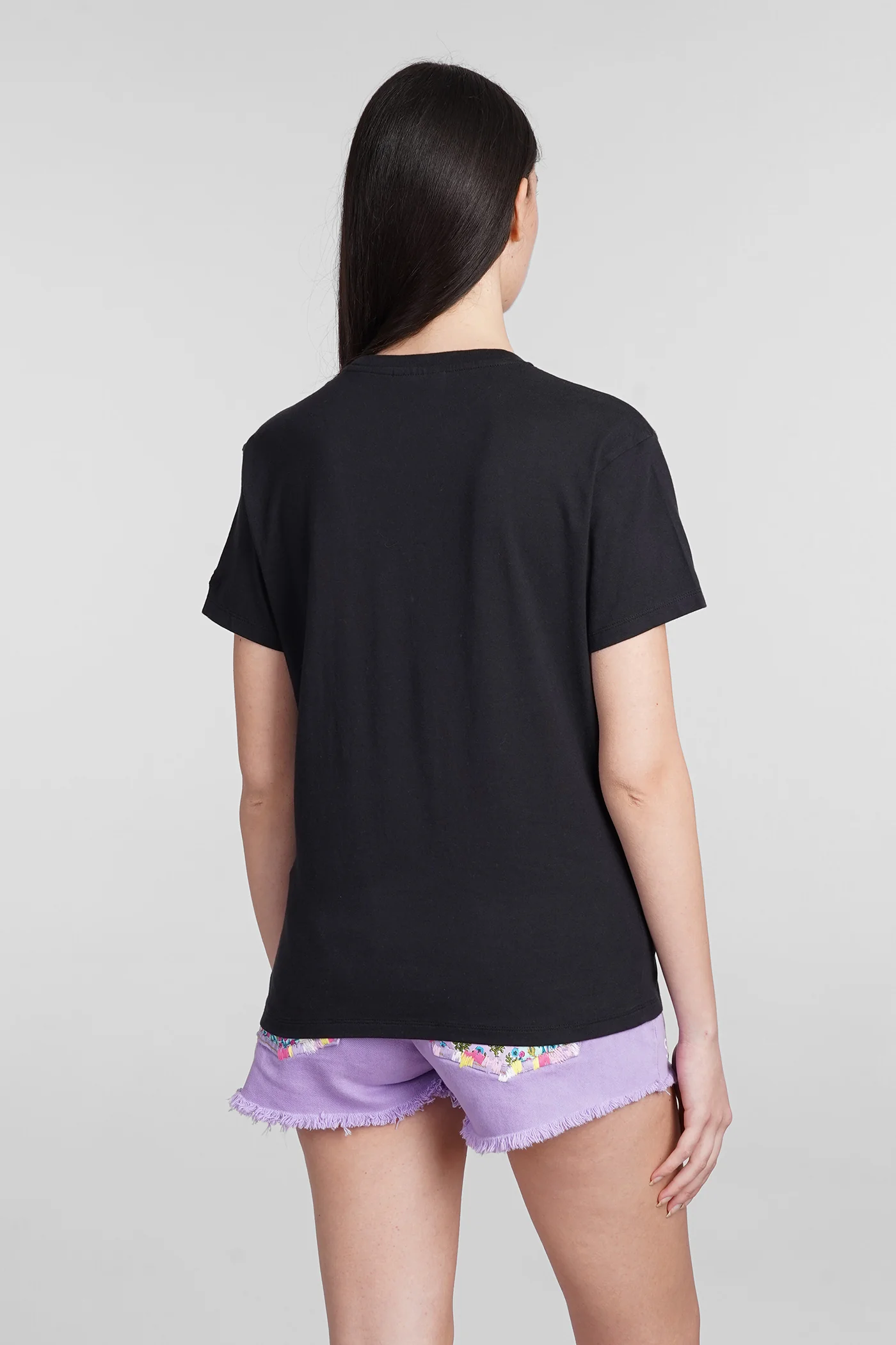 Emilie T-Shirt in black cotton - Image 3