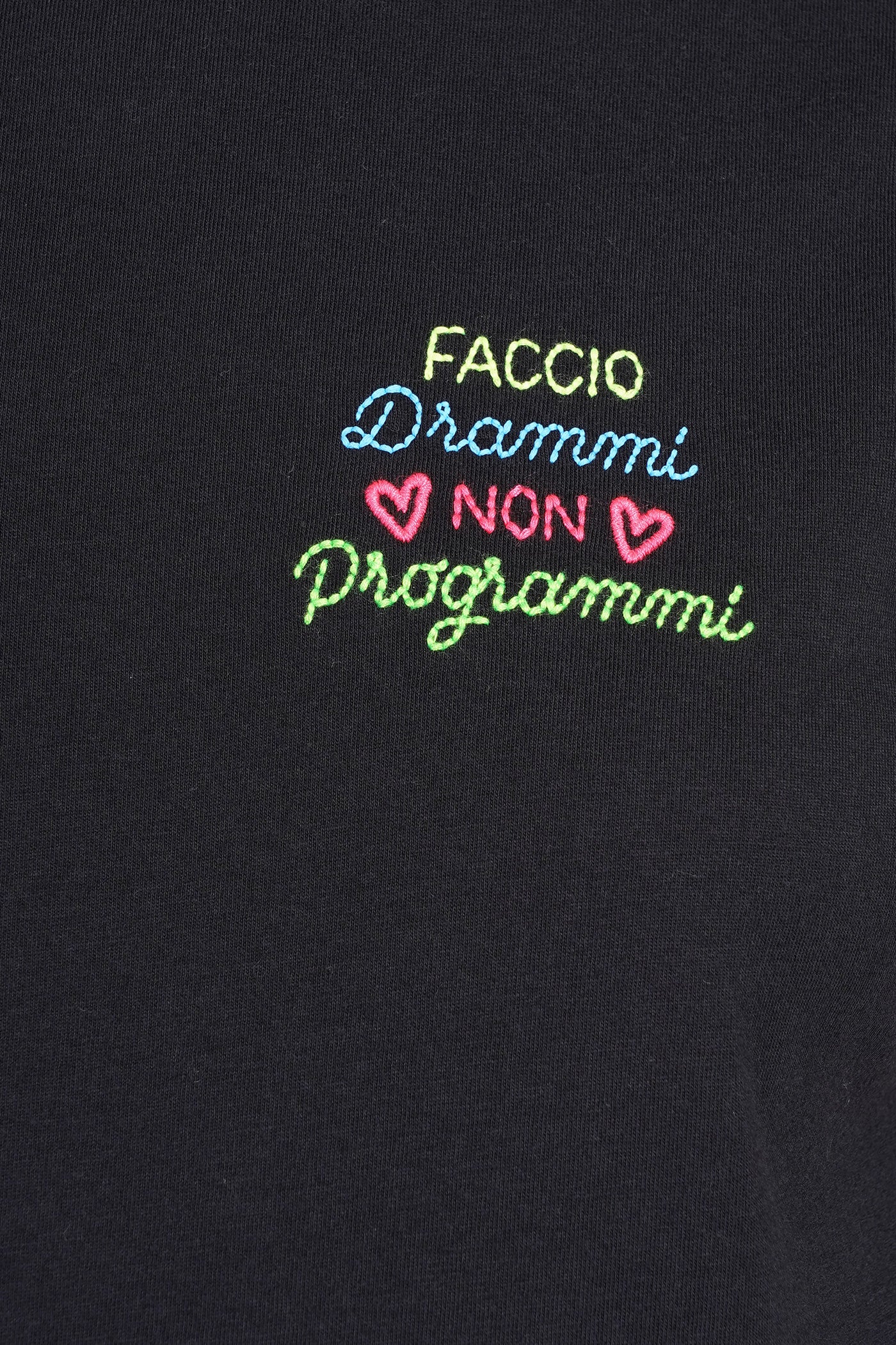 Emilie T-Shirt in black cotton - Image 5