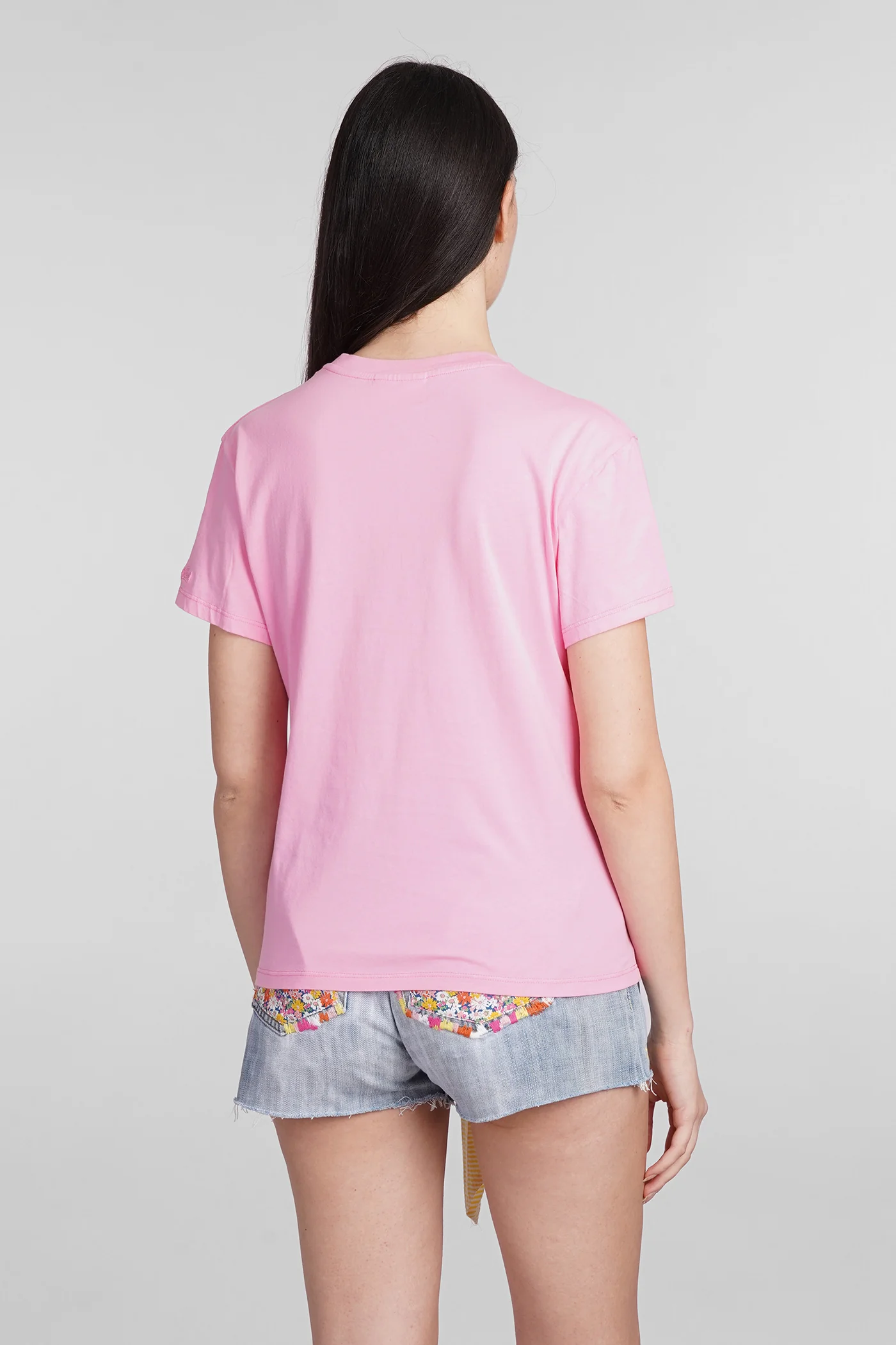 Emilie T-Shirt in rose-pink cotton - Image 3