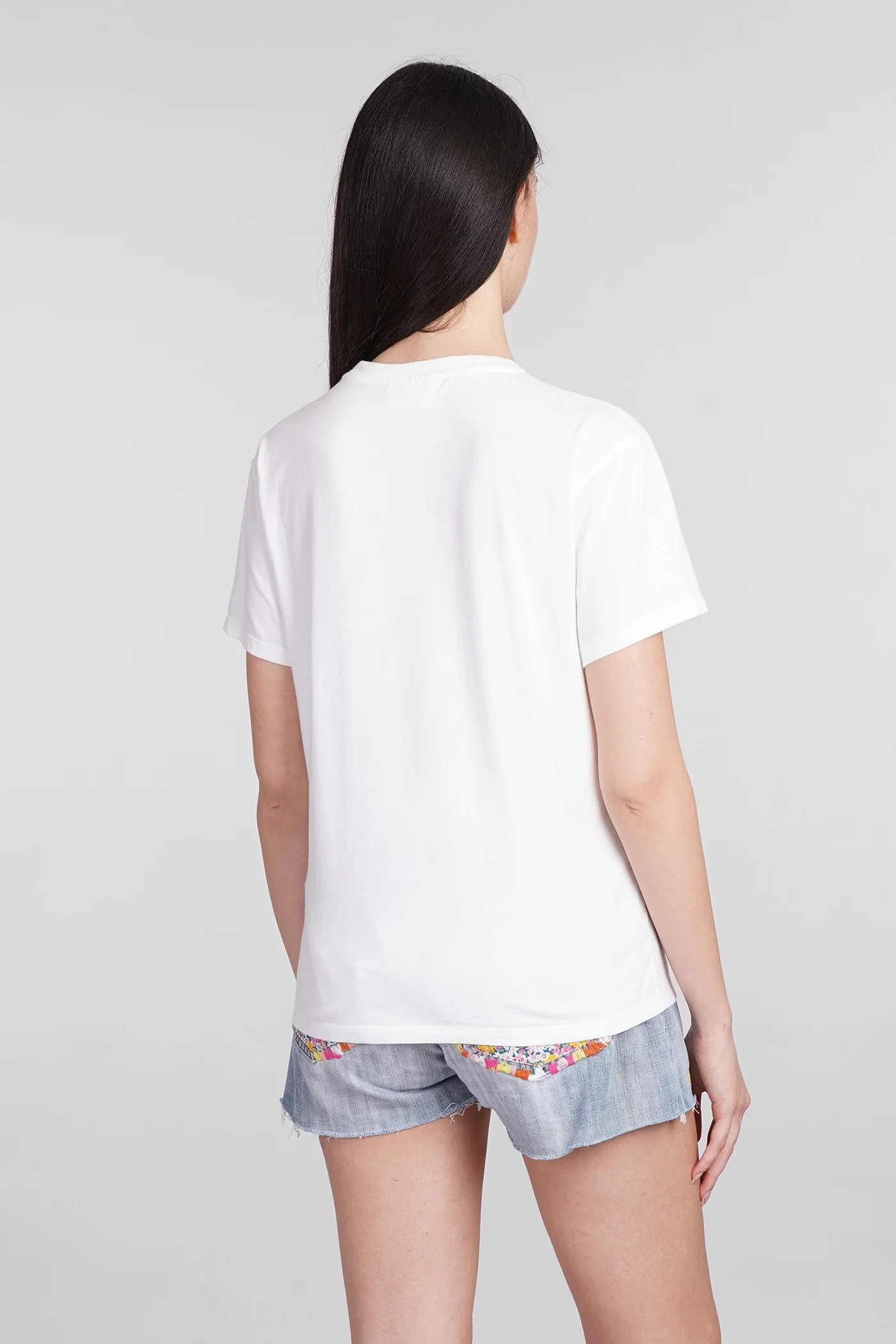 Emilie T-Shirt in white cotton - Image 3