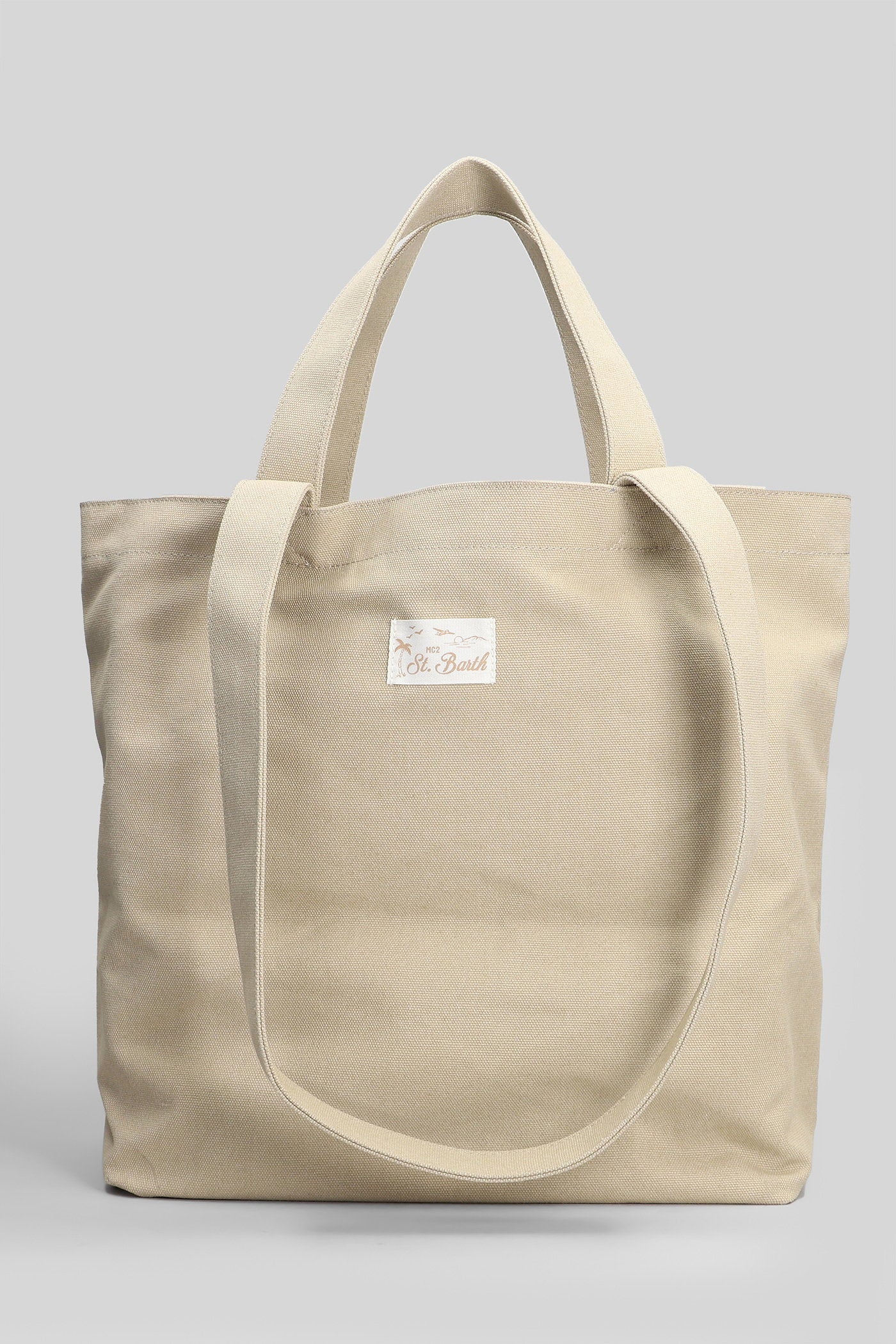 Essential Beach Cott Tote in beige cotton - Image 3