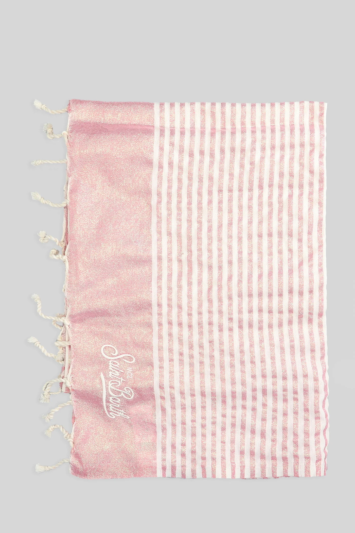 Foutas Lurex  in rose-pink cotton