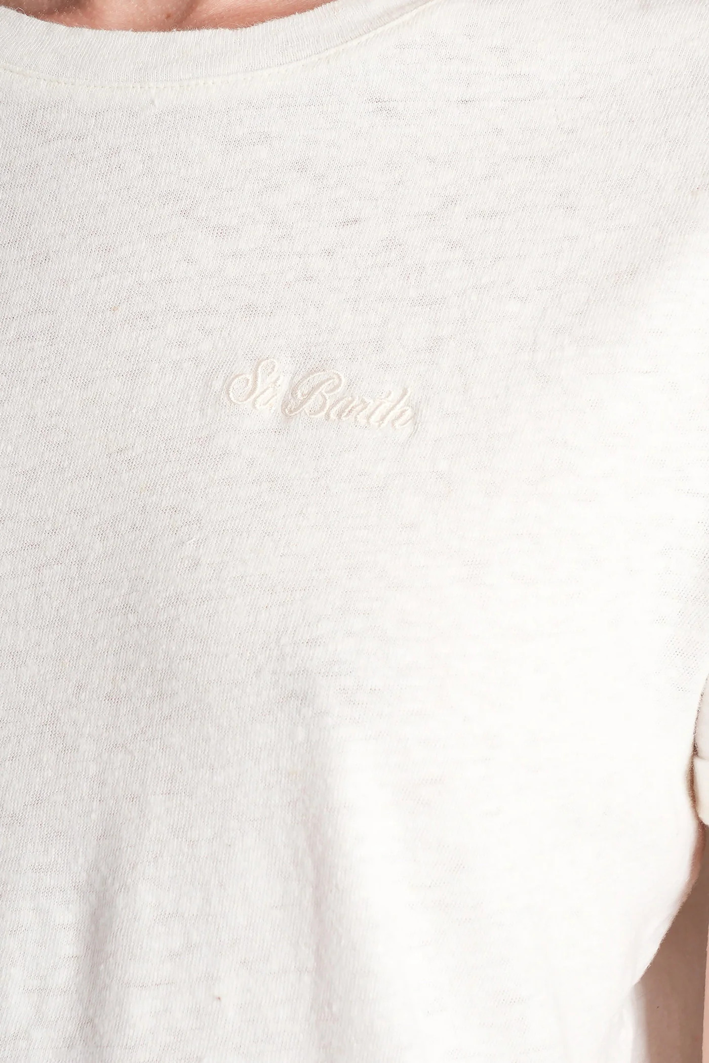 Glenda T-Shirt in white cotton - Image 5