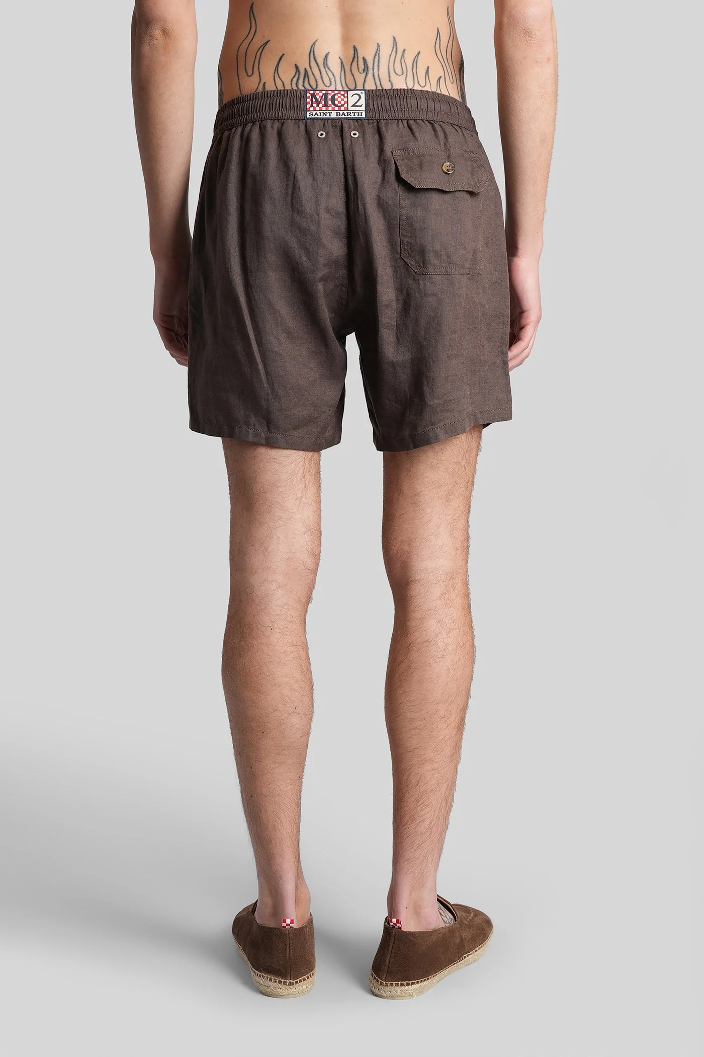 Gustavia Line Beachwear in brown polyamide - Image 3