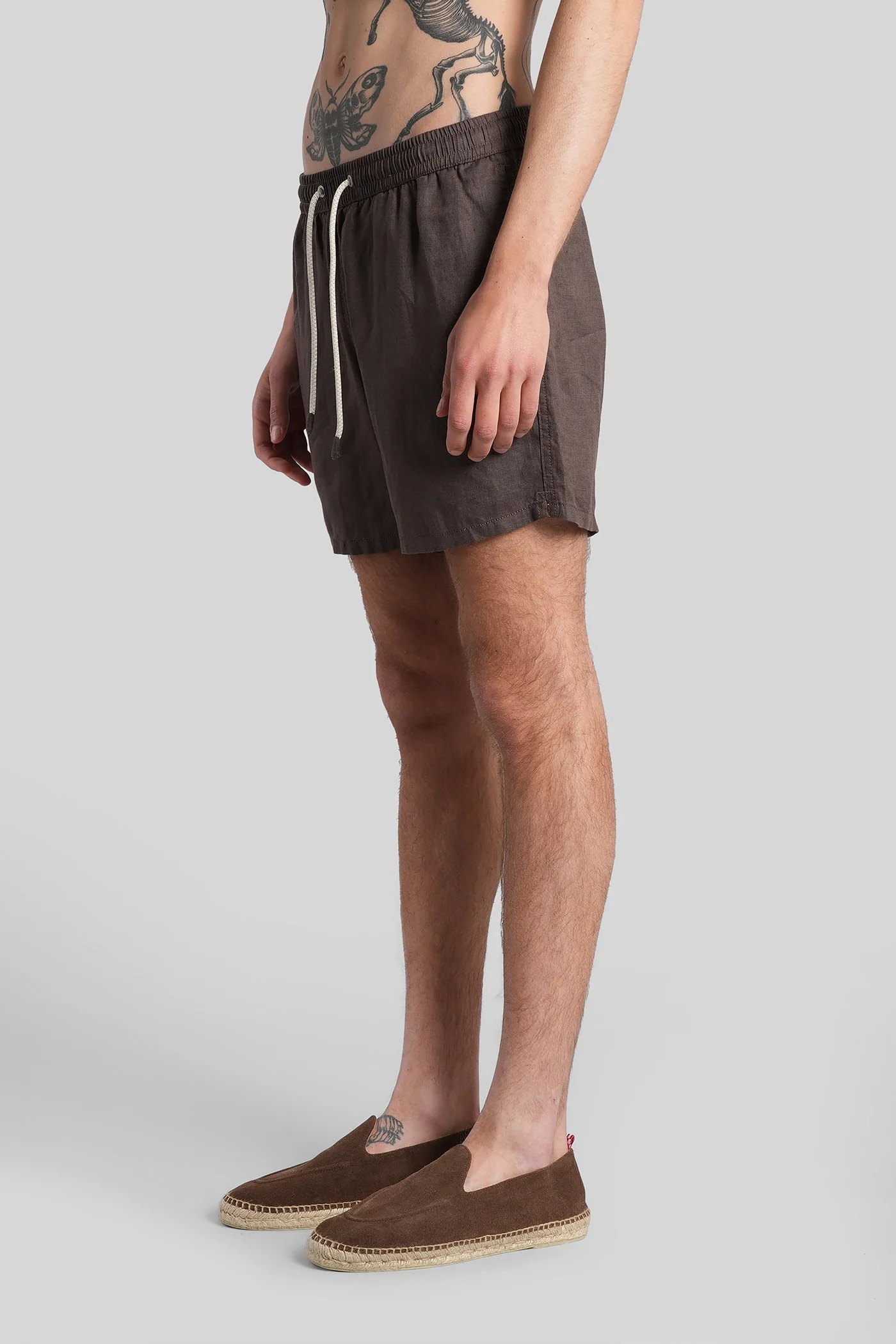 Gustavia Line Beachwear in brown polyamide - Image 4
