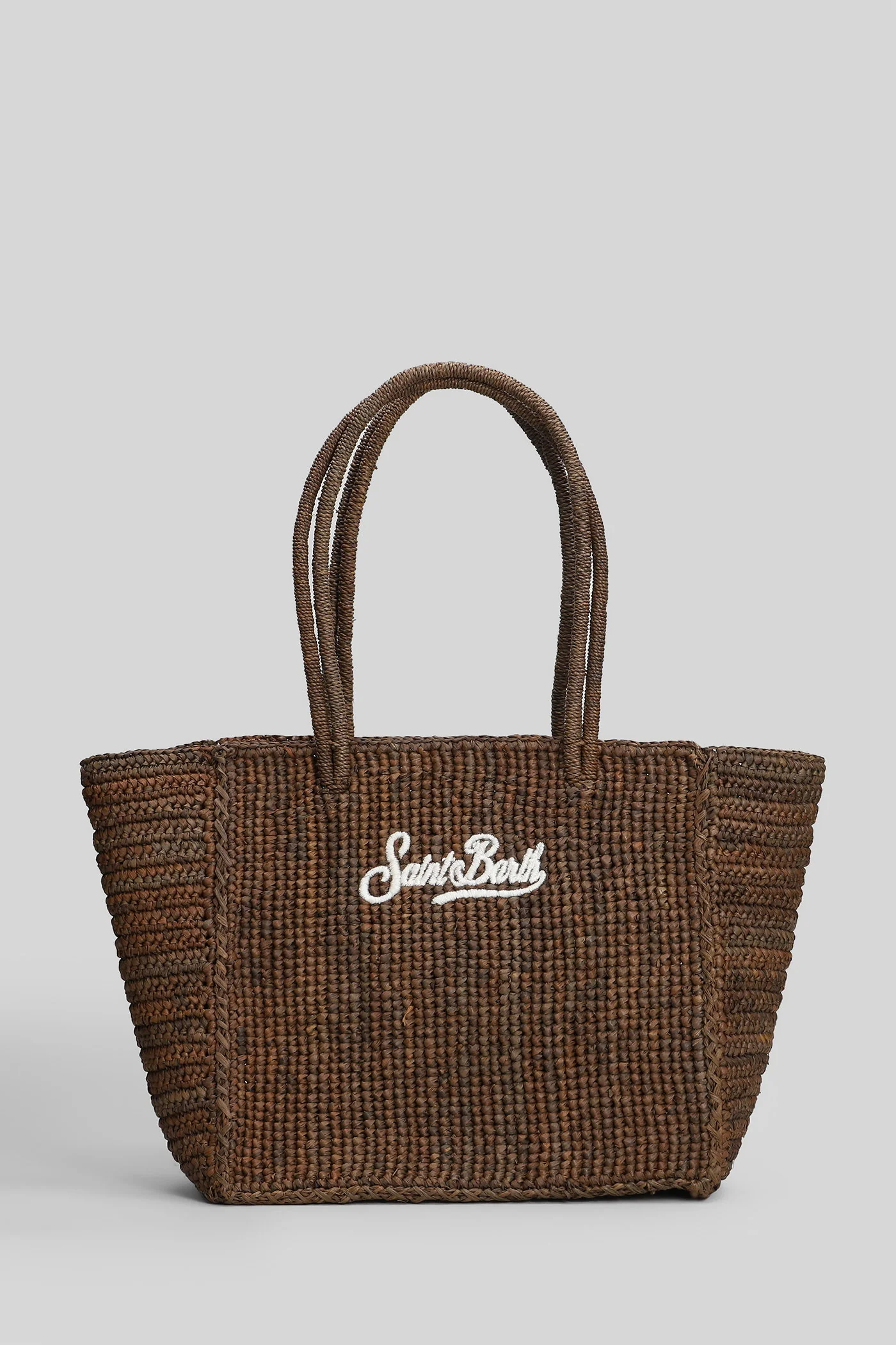 Handbag Raffia Mid Shoulder bag in brown raffia