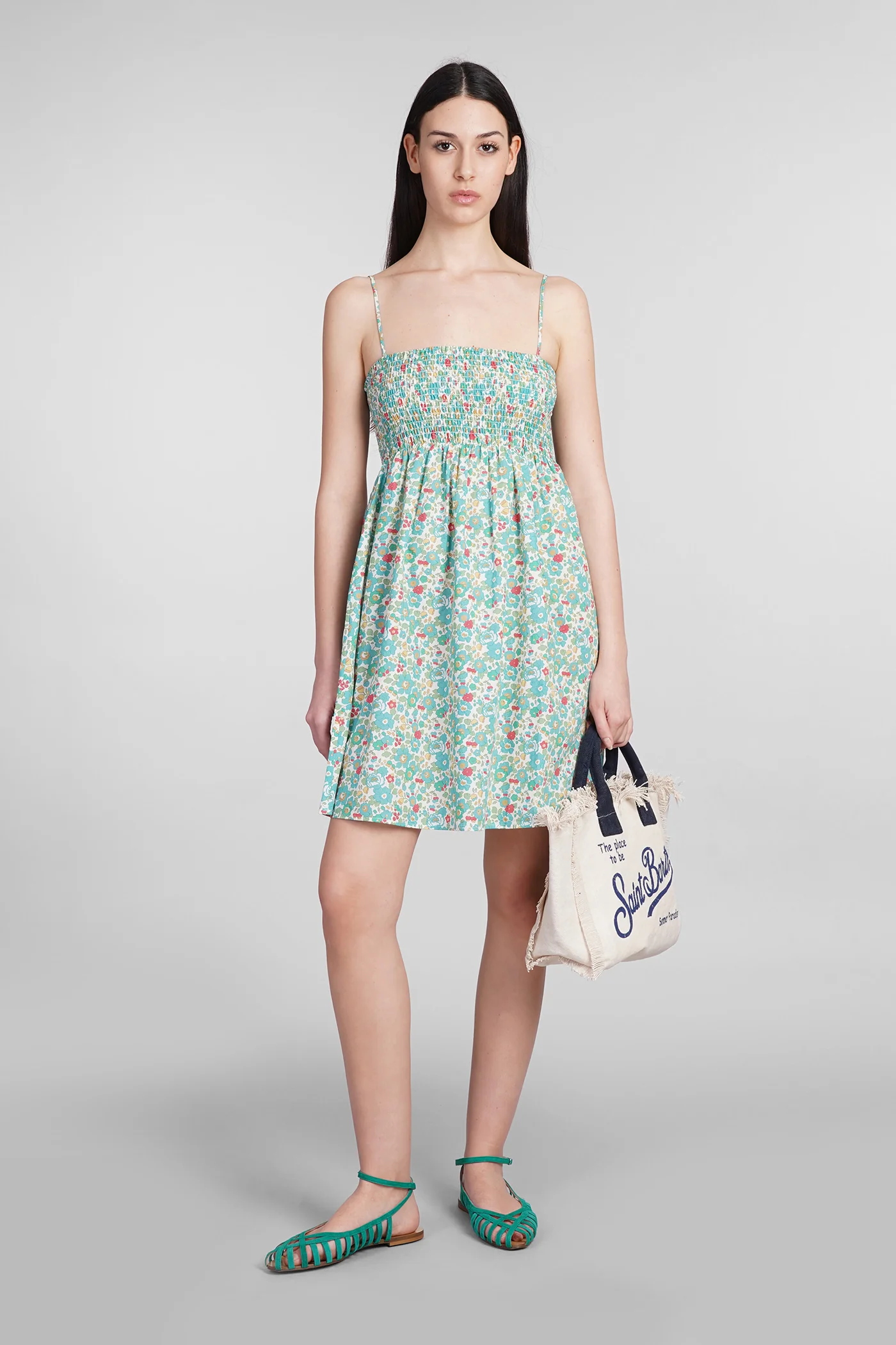 Hawa Dress woman in multicolor cotton - Image 2