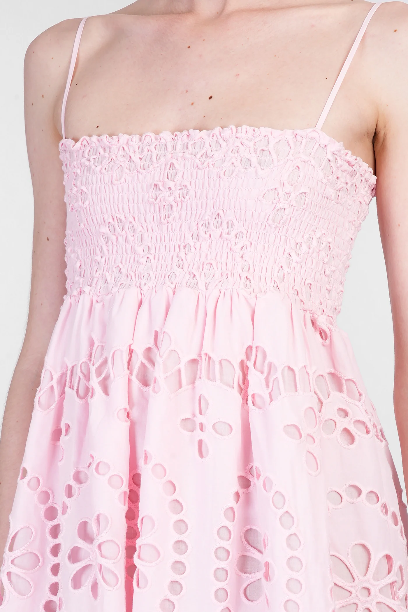 Hawa Mini dress in rose-pink cotton - Image 5