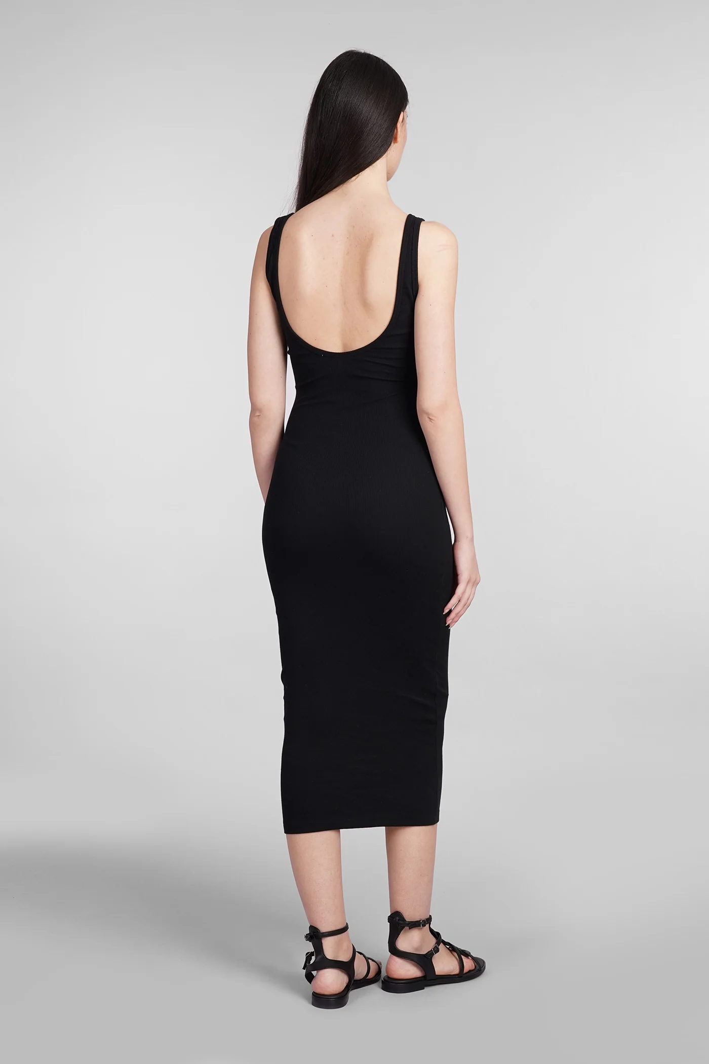 Jennifer Dress woman  in black cotton - Image 3