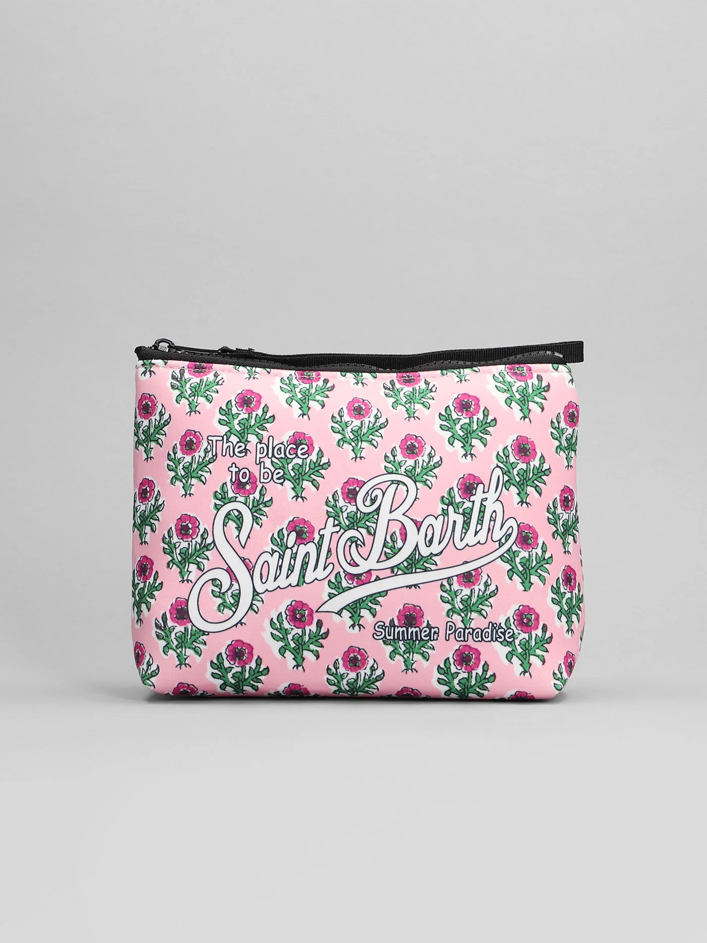 Aline Clutch in rose-pink Neoprene