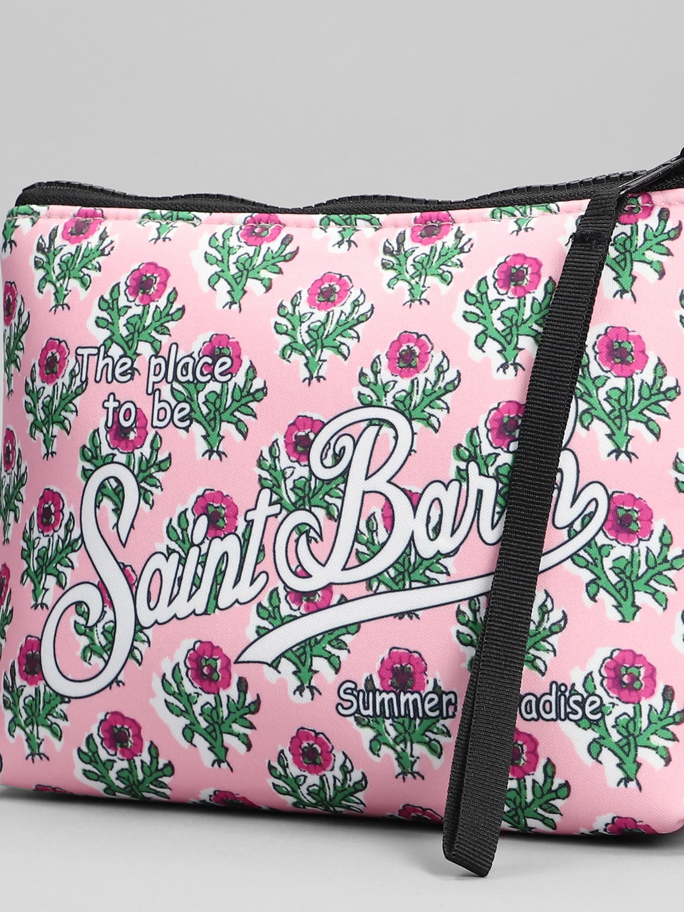Aline Clutch in rose-pink Neoprene - Image 4