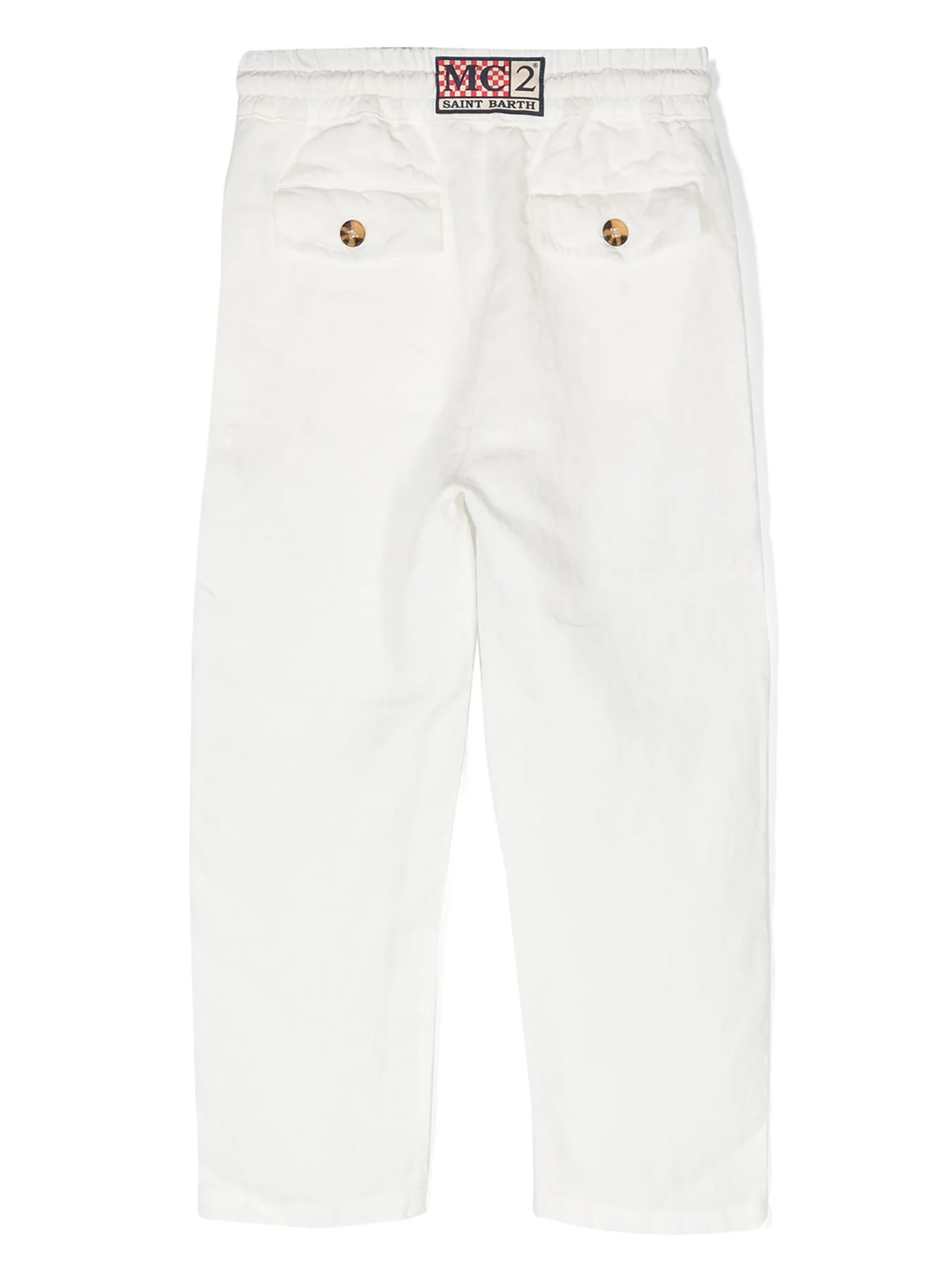 Calais jr Pants in white linen - Image 2