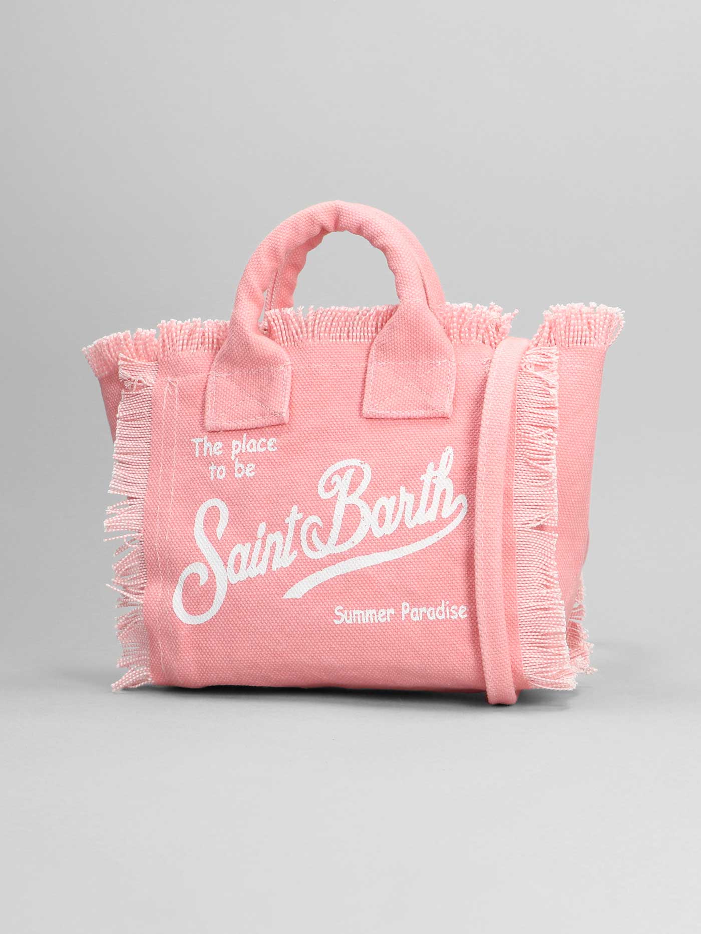 Colette Tote in rose-pink cotton - Image 2