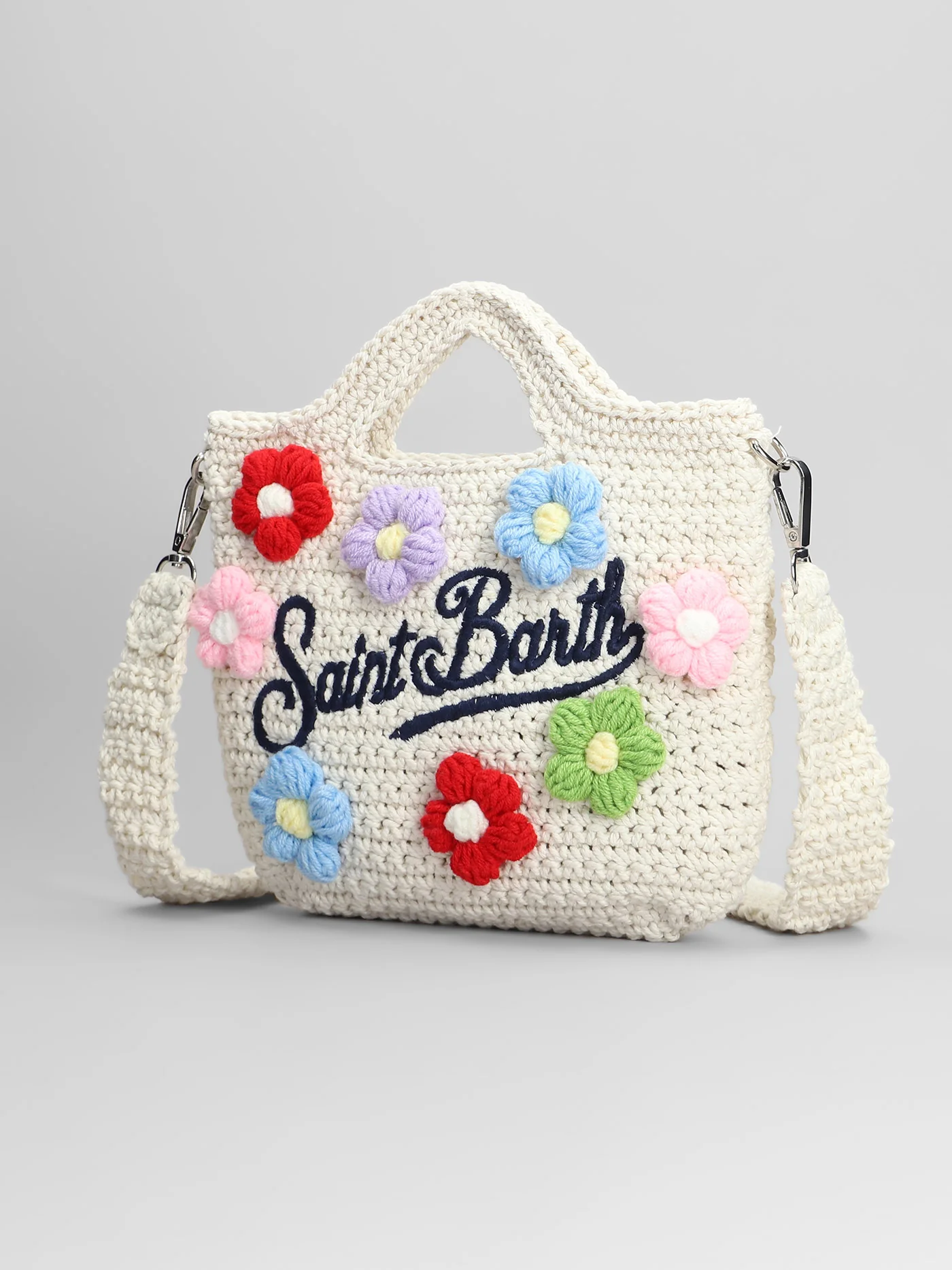 Crochet bag Tote in beige polyester - Image 2