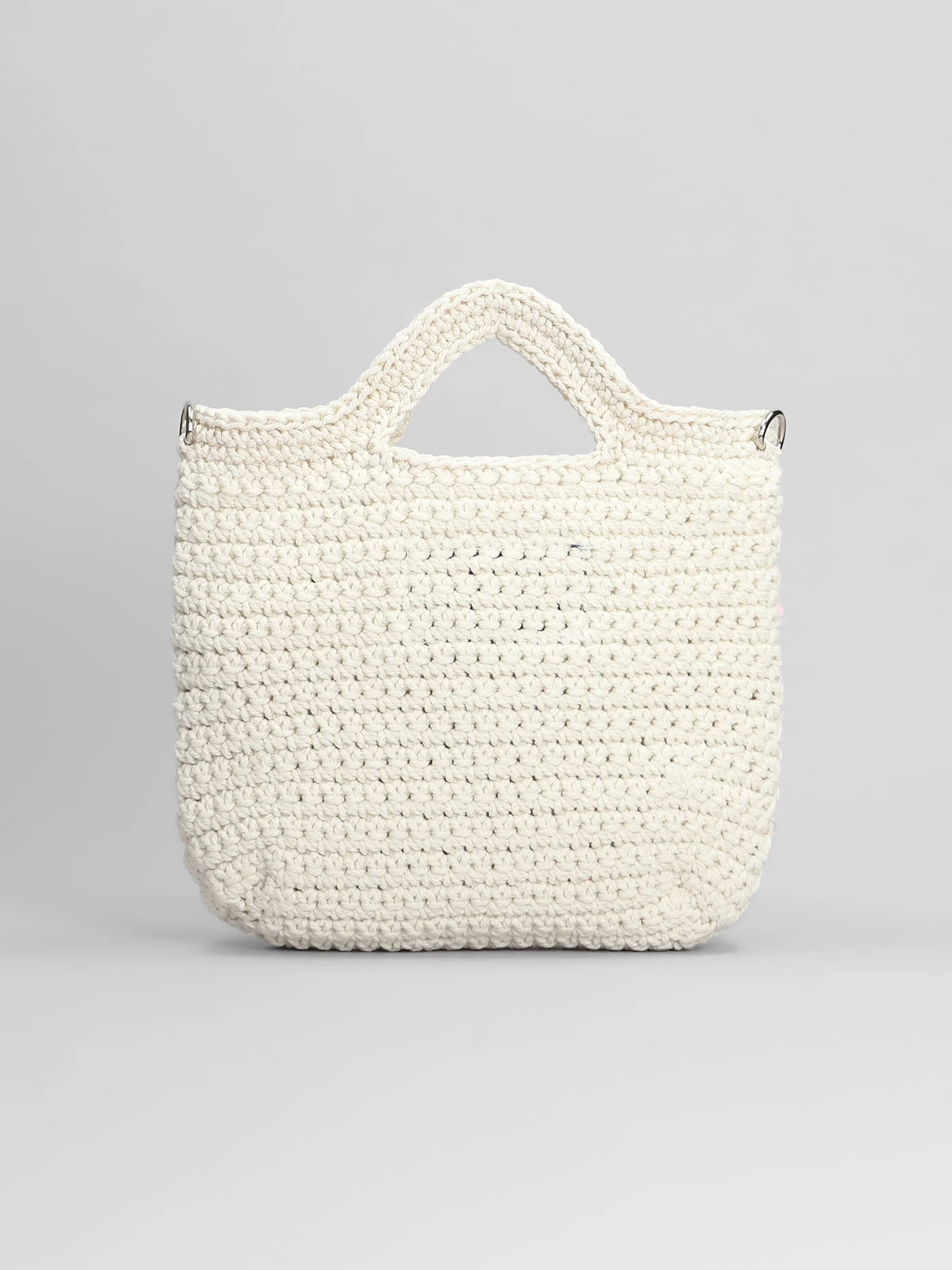 Crochet bag Tote in beige polyester - Image 3