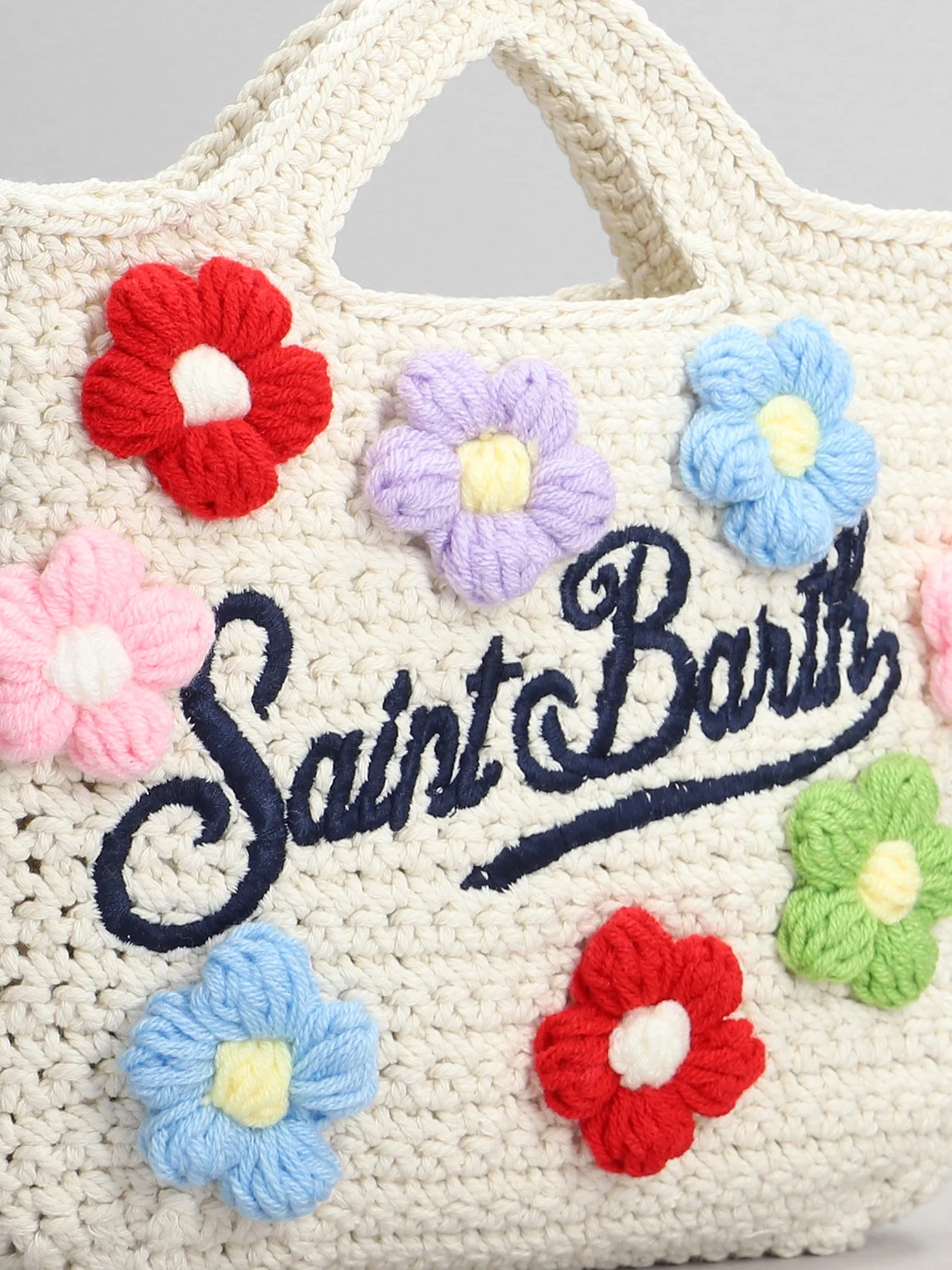 Crochet bag Tote in beige polyester - Image 4