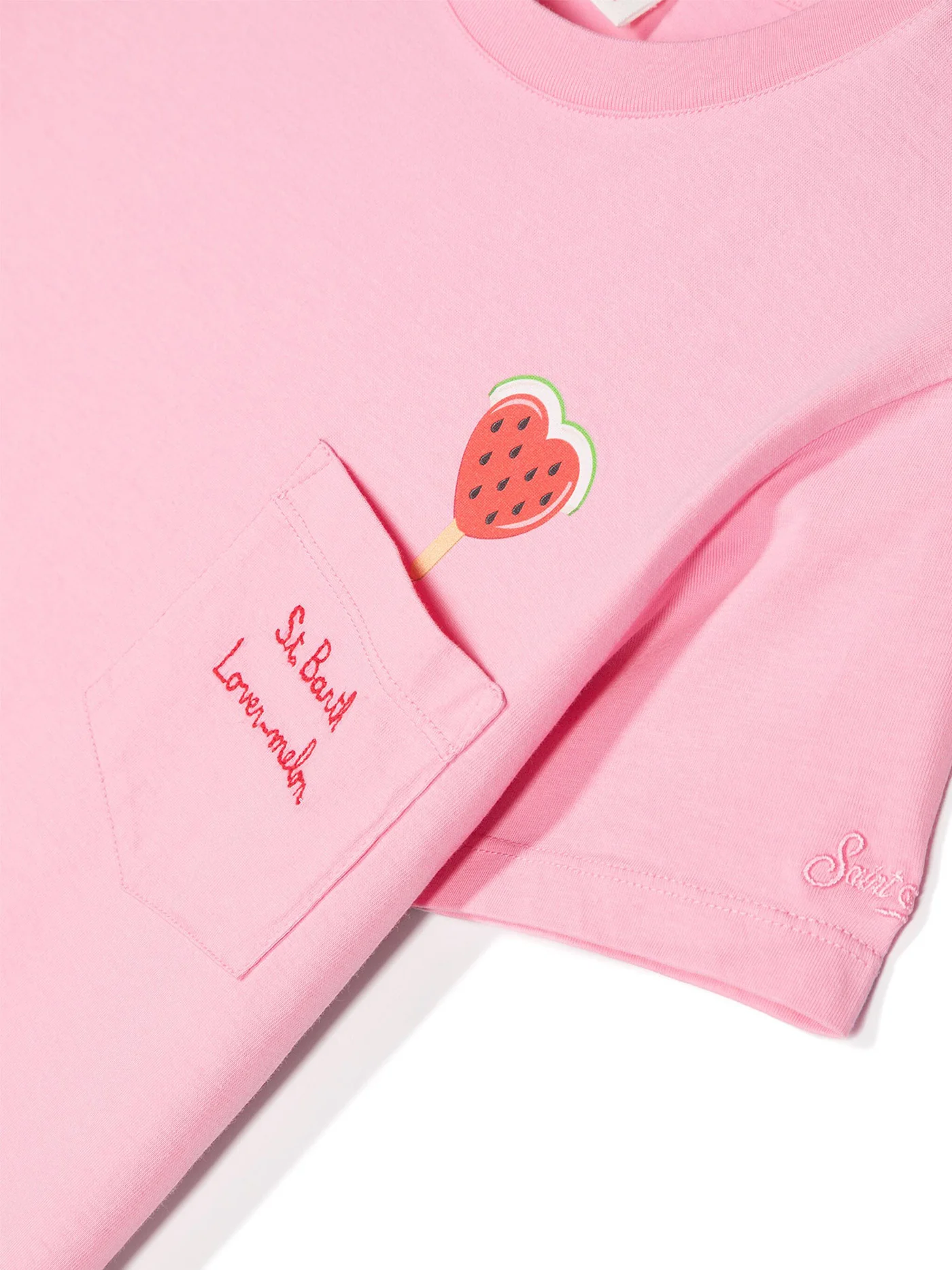 Elly p T-Shirt in rose-pink cotton - Image 3