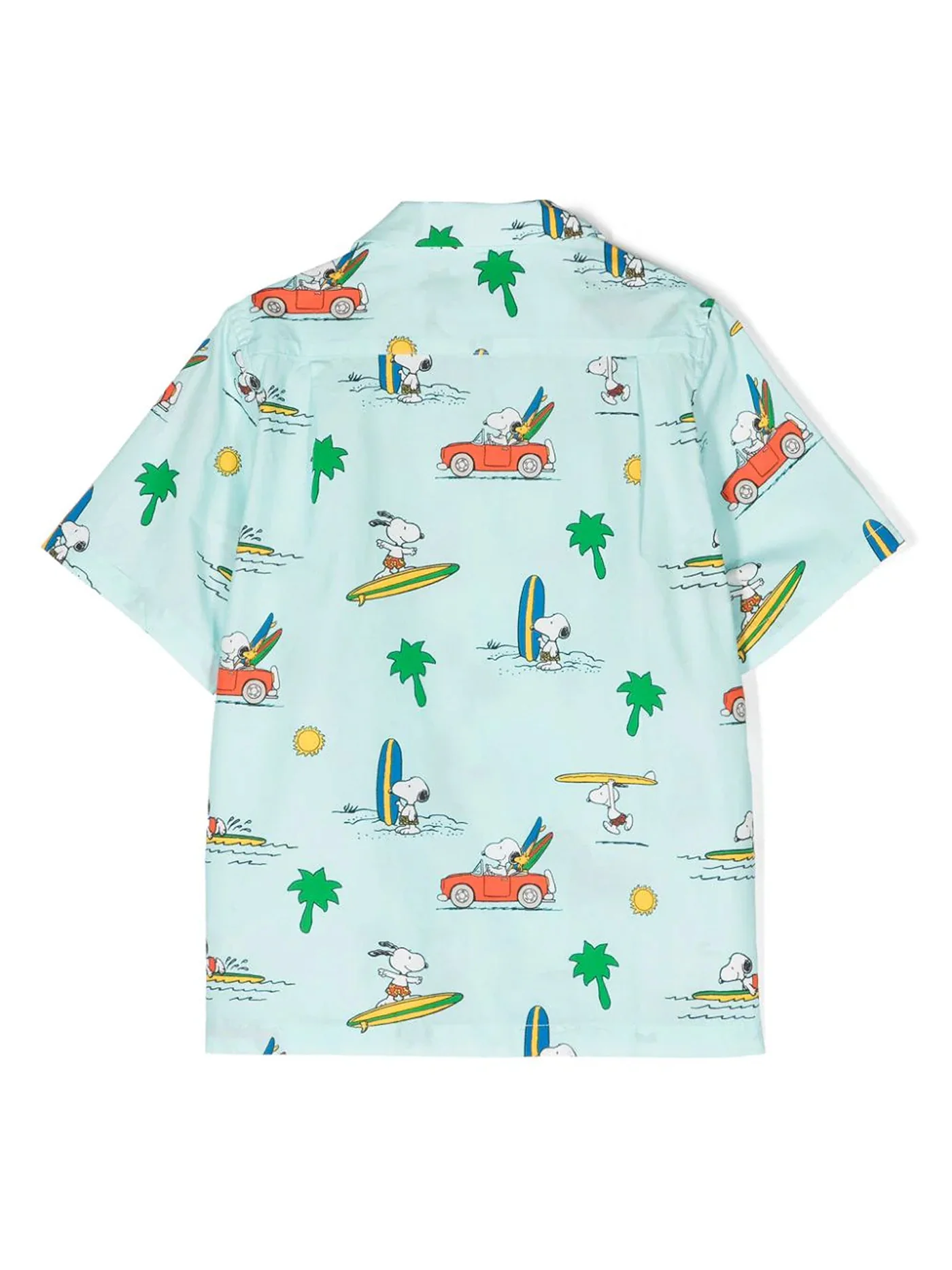 Kalea jr Shirt in cyan cotton - Image 2