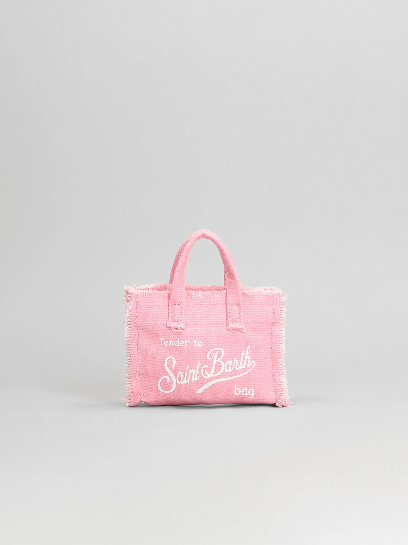 Key bag n Hand bag in rose-pink cotton - Image 3