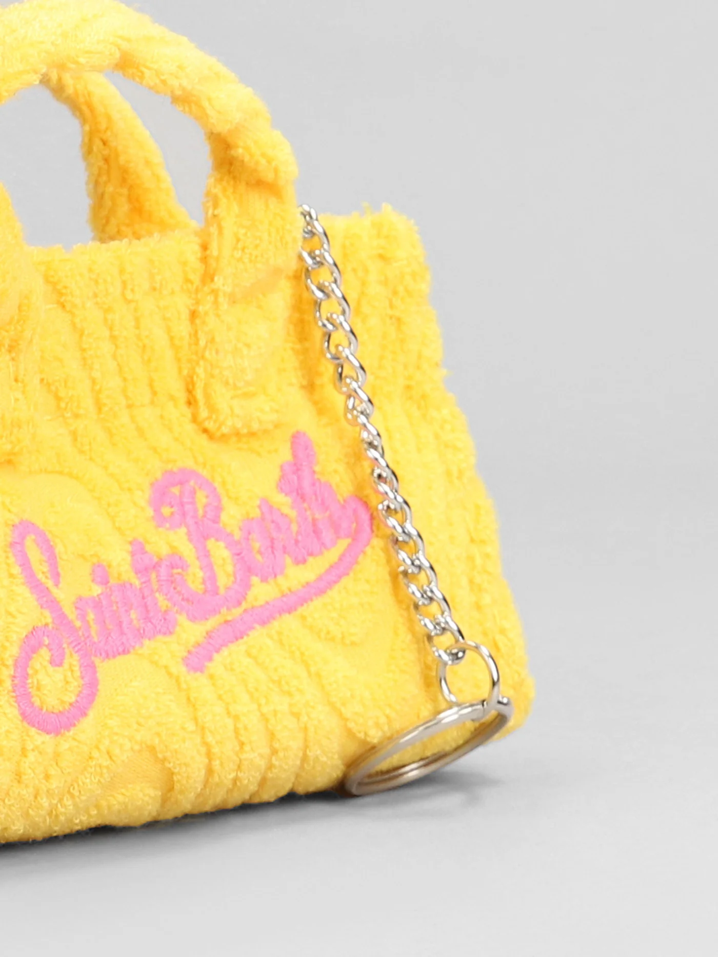 Key bag n Hand bag in yellow polyester - Image 4