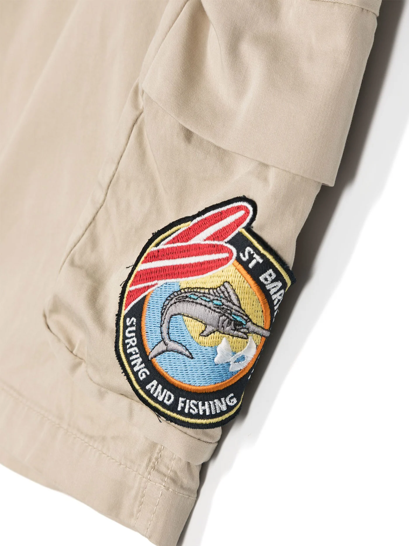 Kronos jr Shorts in beige cotton - Image 3