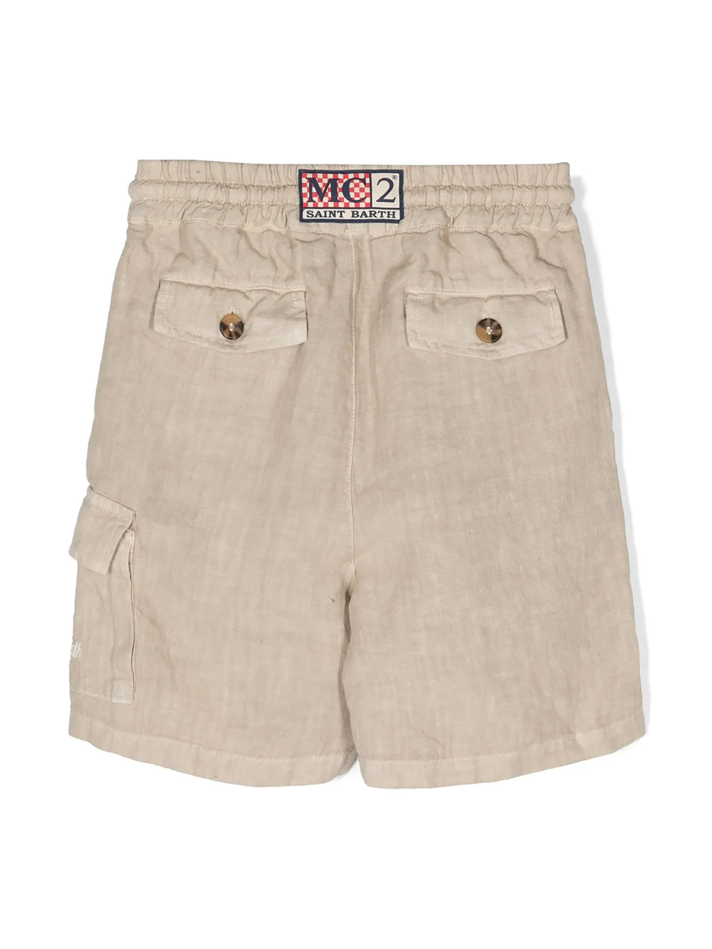 Marseille jr Shorts in beige linen - Image 2