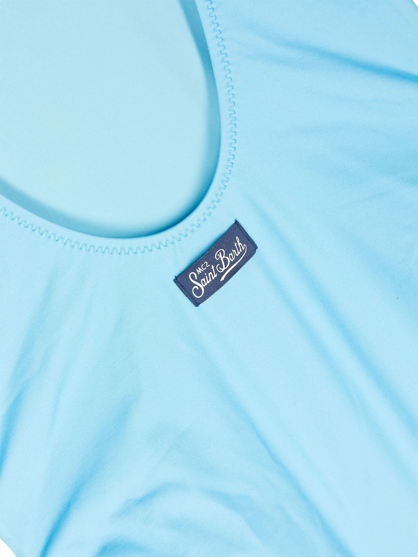 Mykonos Beachwear in cyan polyester - Image 2