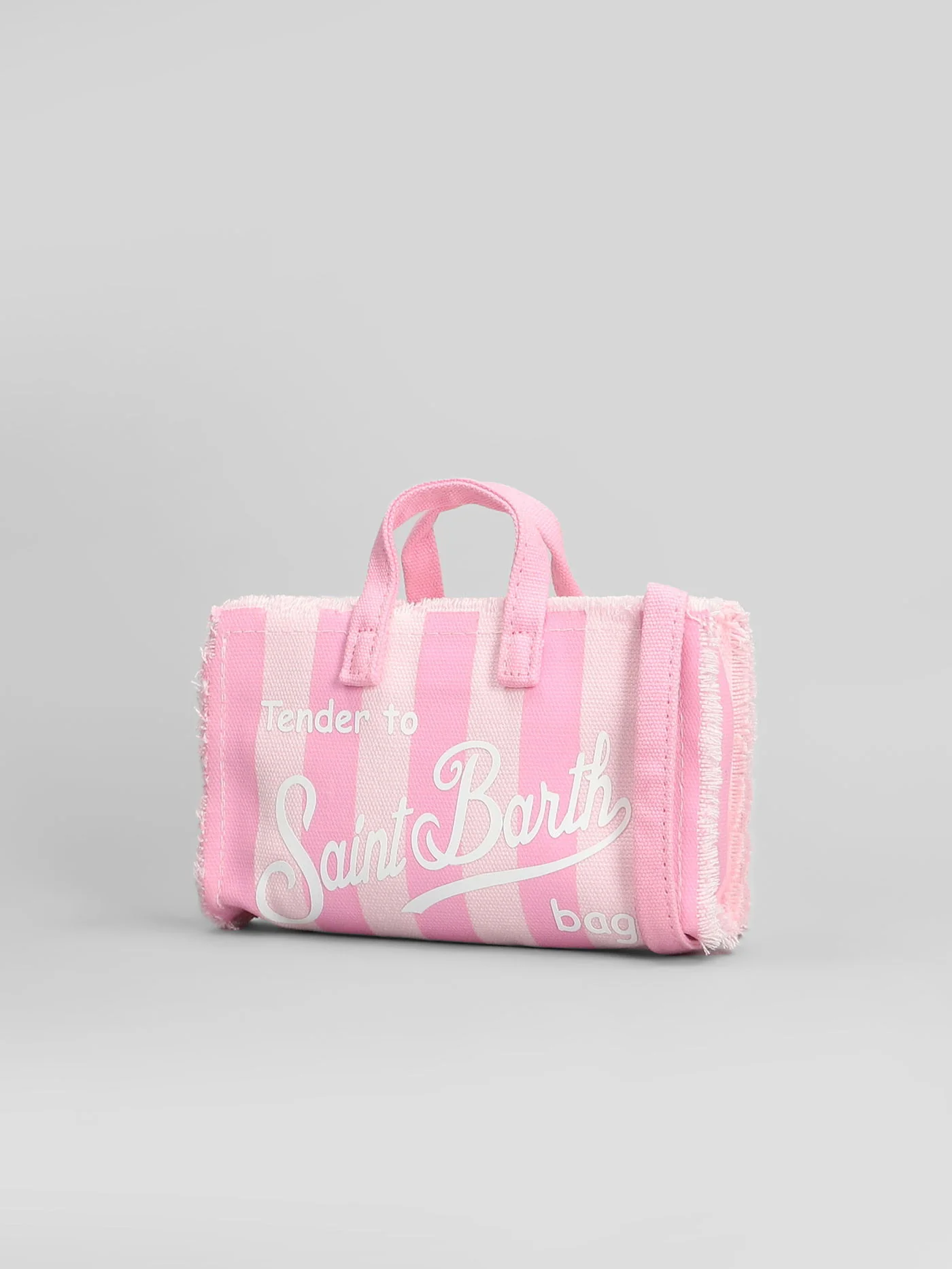 Phone bag Hand bag in rose-pink cotton - Image 2