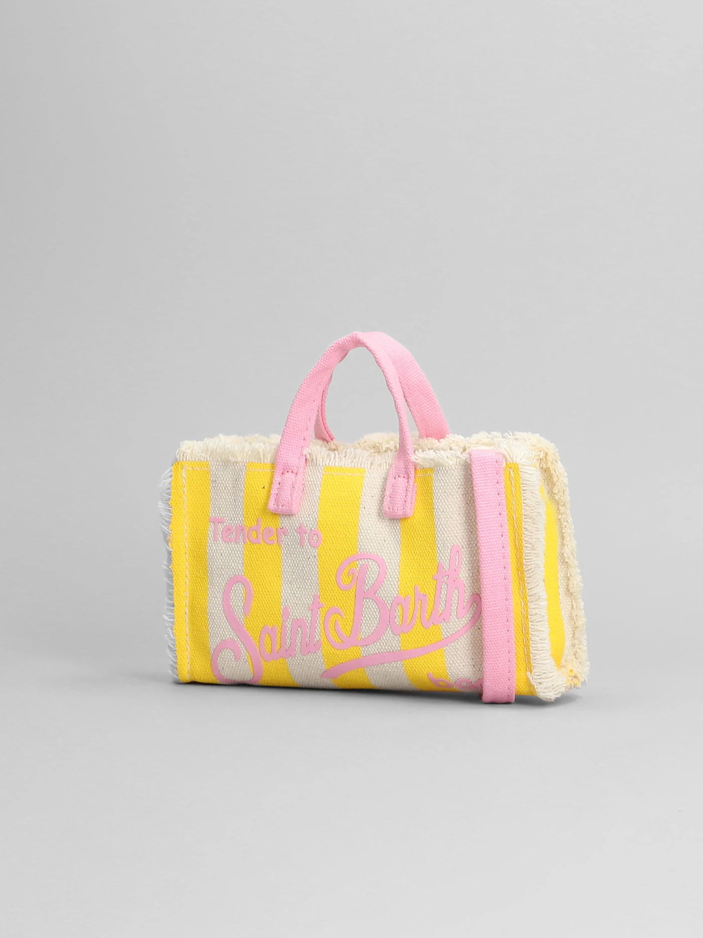 Phone bag Hand bag in yellow cotton - Image 2